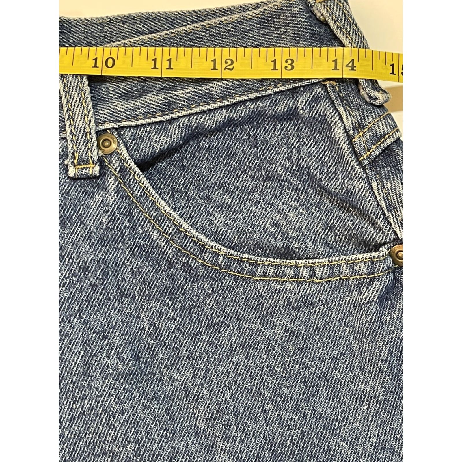 Lee VINTAGE Lee Rider Jeans Womens High Rise Mom Denim Blue 12P Petite 30in Inseam USA 80s 90s Size 34" / US 12 / IT 48 - 6 Thumbnail