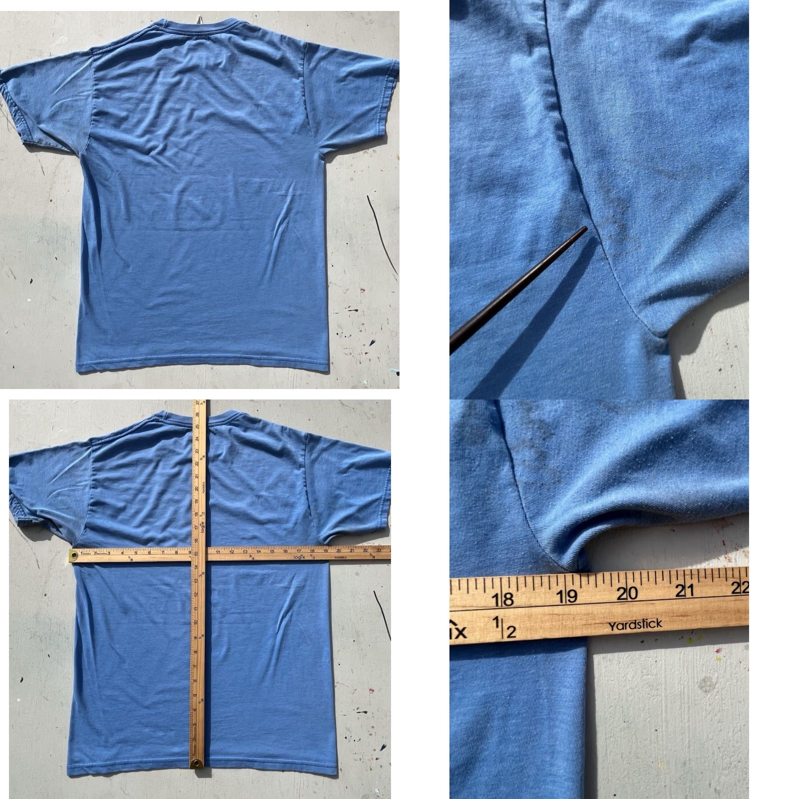 Vintage Queens of the Stone Age T-Shirt Blue Spell-Out M Rock Desert Music 90s Beach Bohemian California Theme Mens Short Sleeve Crew Neck Cotton Blend Size US S / EU 44-46 / 1 - 8 Thumbnail
