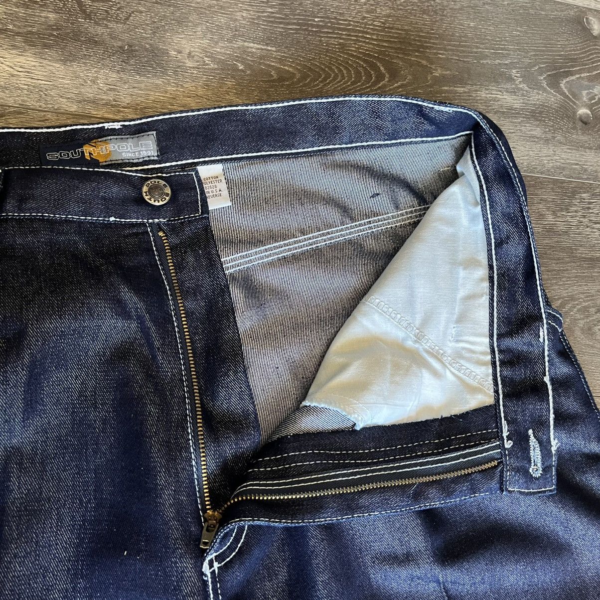 Southpole × Vintage Vintage 1990s South Pole Baggy Carpenter Denim Jeans 38x32 Size US 38 / EU 54 - 9 Thumbnail