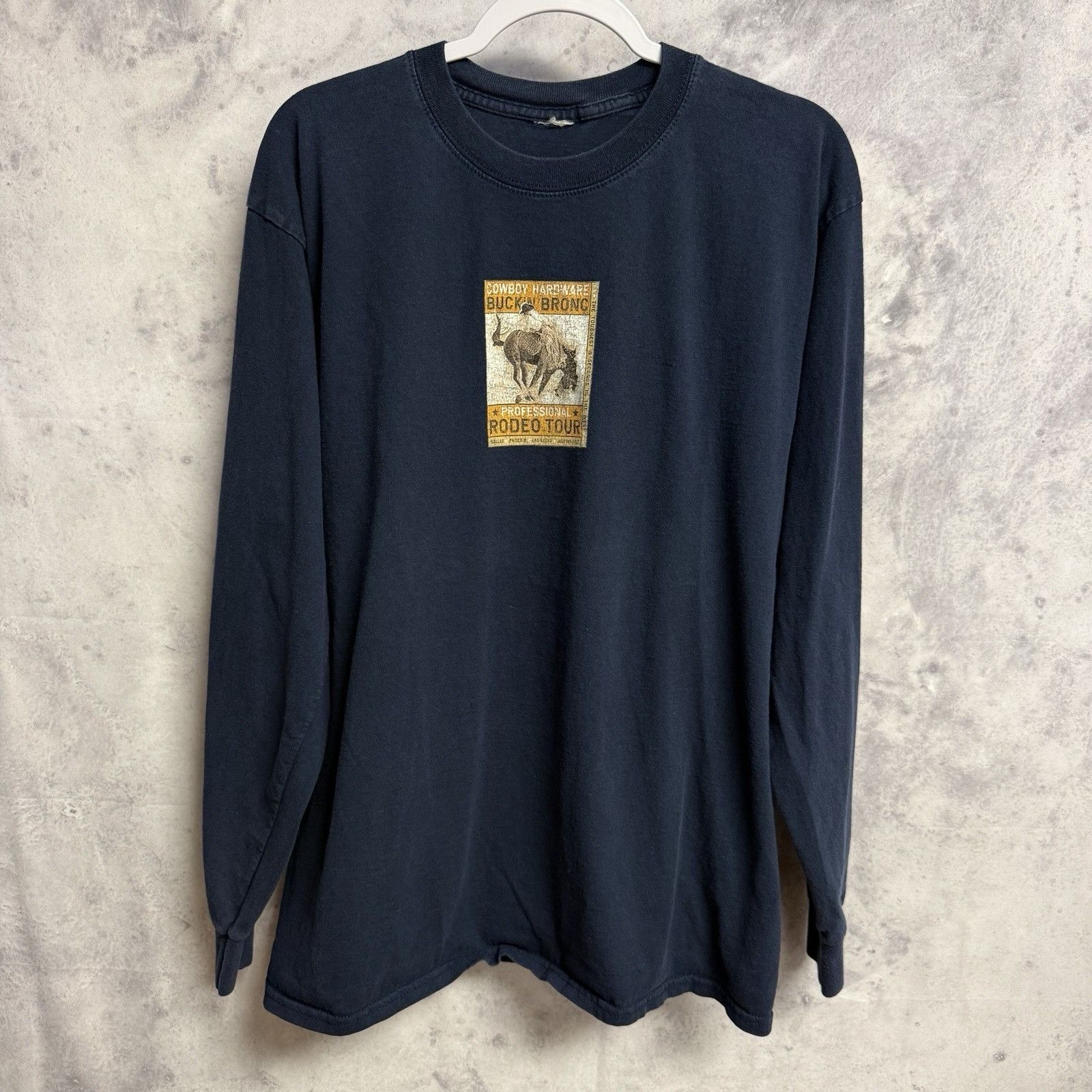Vintage Cowboy Hardware Rodeo T Shirt Mens Large Long Sleeve Size US L / EU 52-54 / 3 - 2 Thumbnail