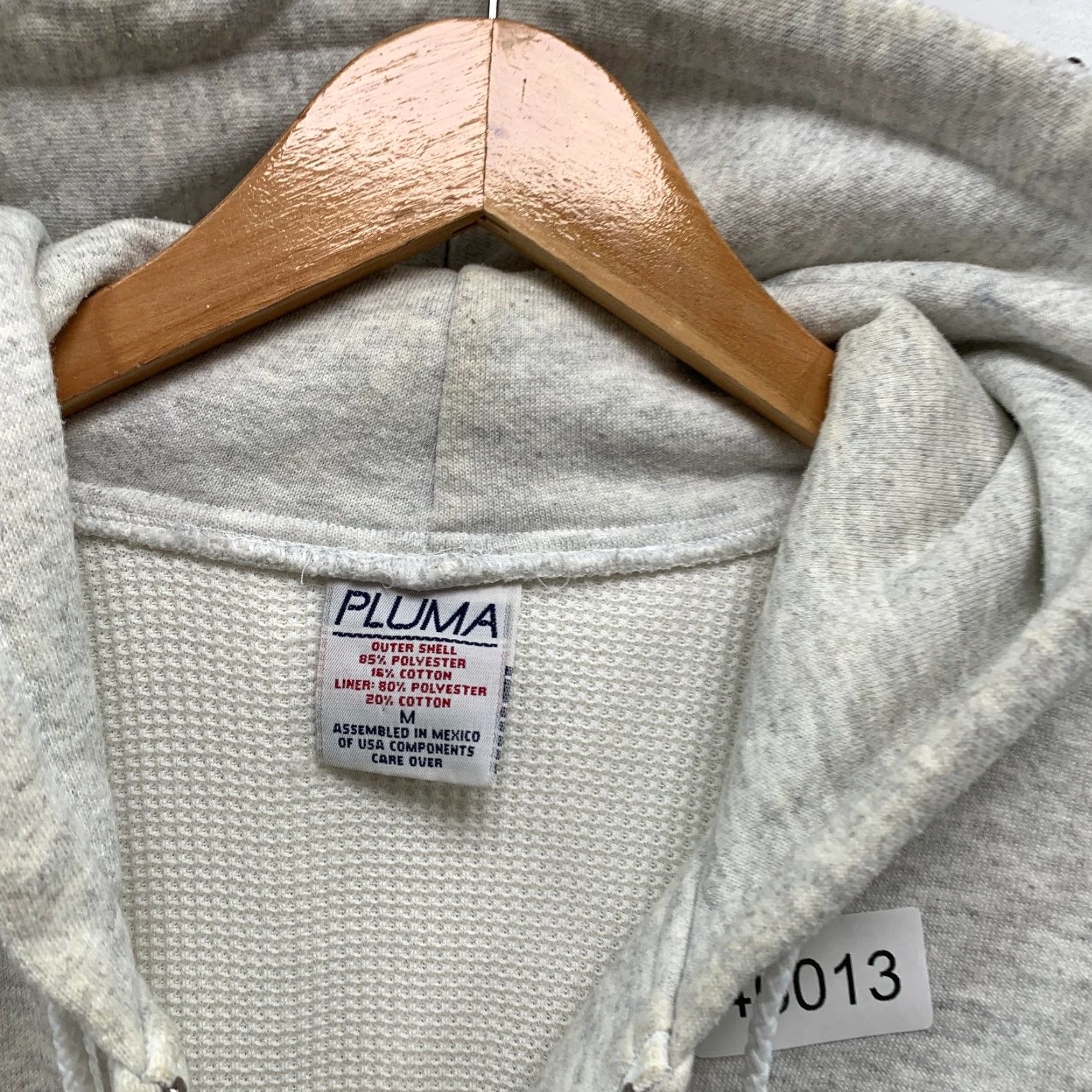 Vintage VINTAGE Pluma Hoodie Sweatshirt Mens M Gray Thermal Lined Heavyweight USA Hoodie Mens M Gray Thermal Lined Heavyweight USA Size US M / EU 48-50 / 2 - 4 Thumbnail