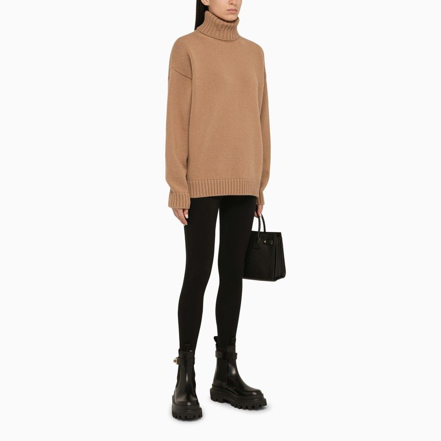 Dolce & Gabbana o1d2blof0824 Wool Turtleneck in Beige Size XS / US 0-2 / IT 36-38 - 2 Thumbnail