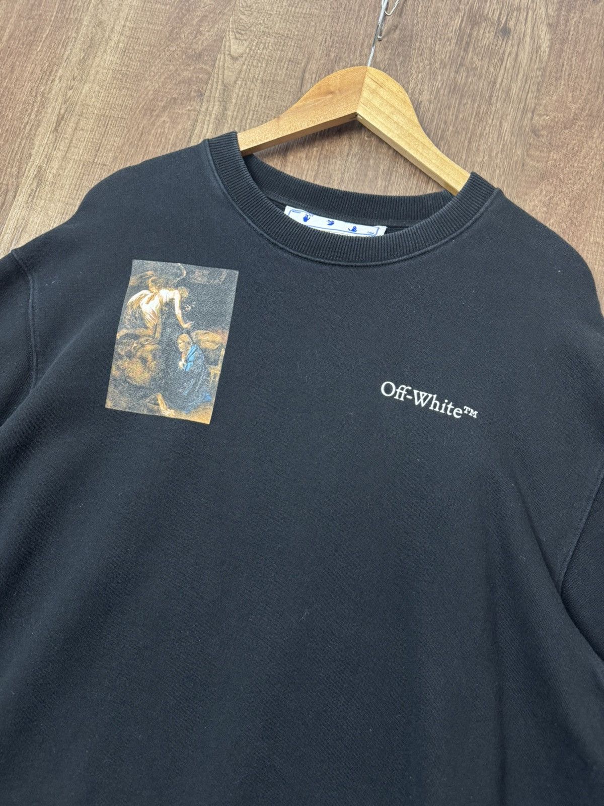 Off-White OFF WHITE CARAVAGGIO LUTE SLIM CREWNECK Size US XL / EU 56 / 4 - 6 Thumbnail
