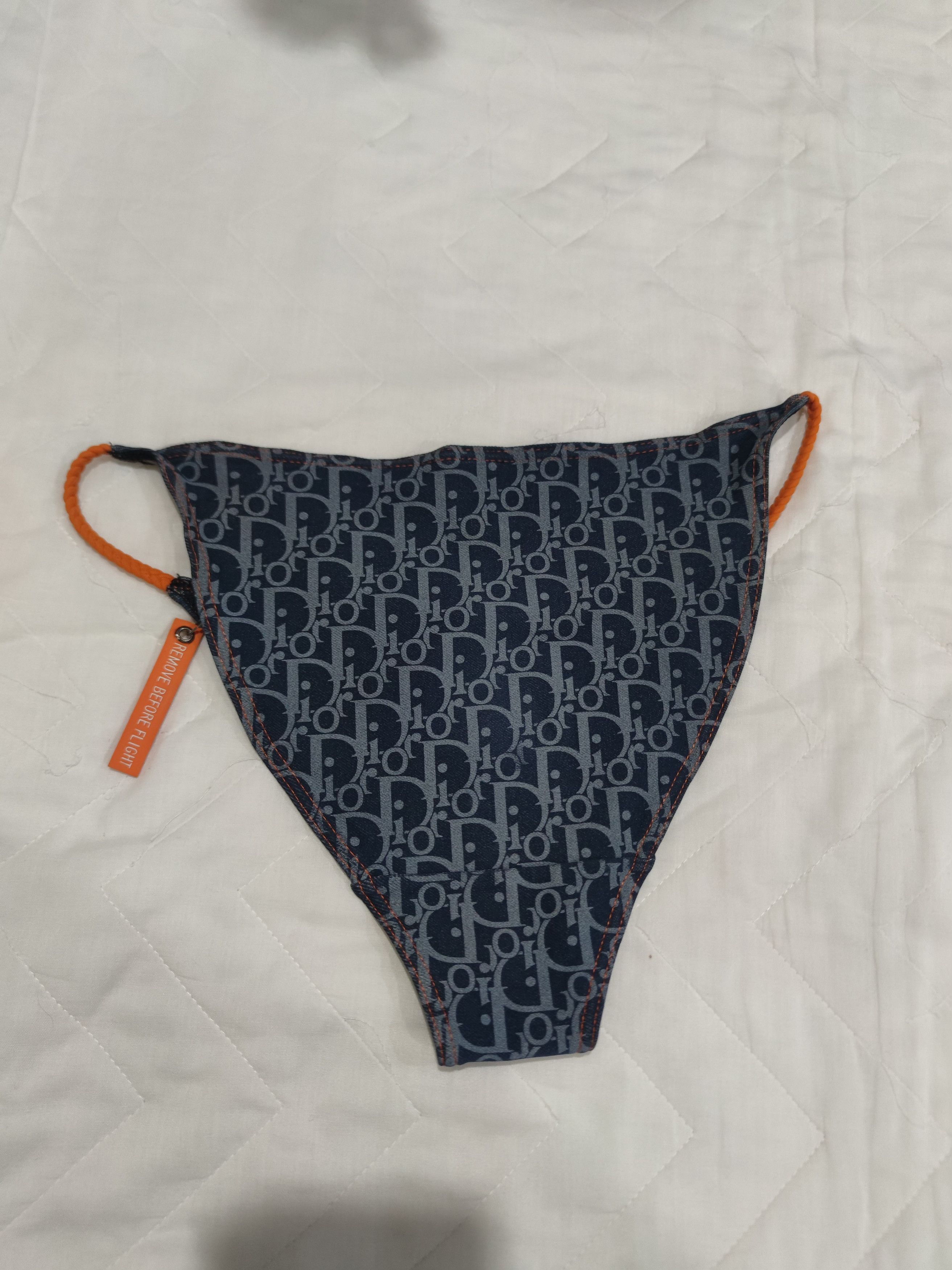 Dior Vintage Christian Dior Monogram Swim Bikini Bottom Cheeky Size ONE SIZE - 8 Thumbnail