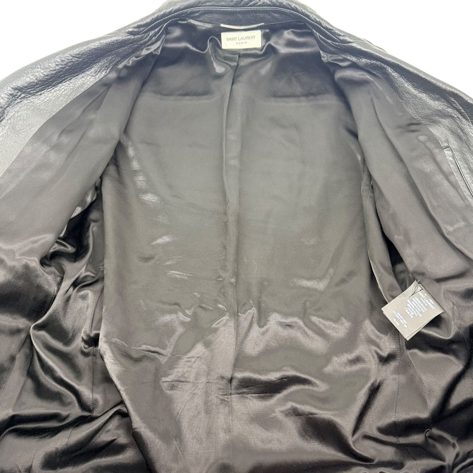 Saint Laurent Paris Saint Laurent Saharienne Lambskin Leather Belted Jacket Size US M / EU 48-50 / 2 - 9 Thumbnail