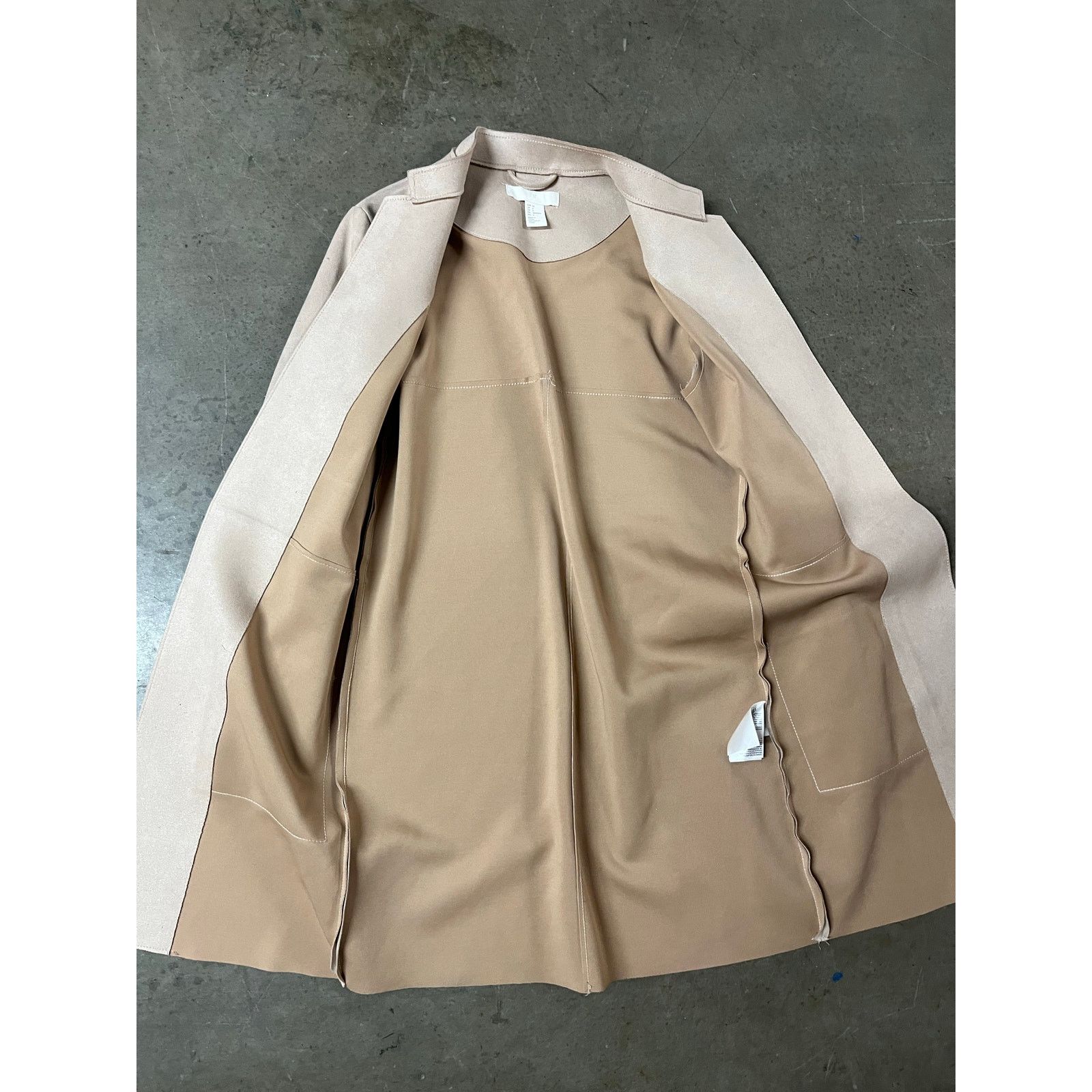 H&M H&M - Suede Long Jacket / size 4 / Beige Size S / US 4 / IT 40 - 4 Thumbnail
