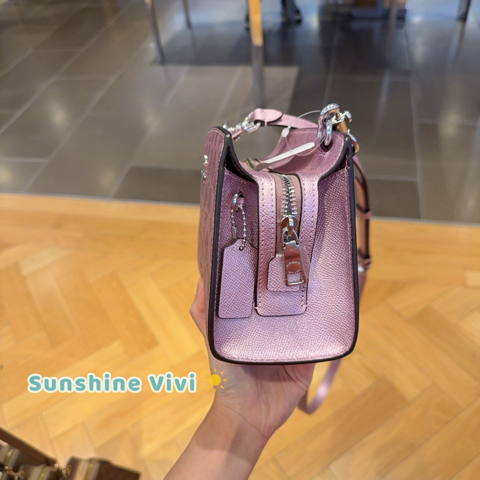 Coach NWT Coach Gia Crossbody Bag Signature Canvas CCK70 Pink/Rose Size ONE SIZE - 2 Thumbnail