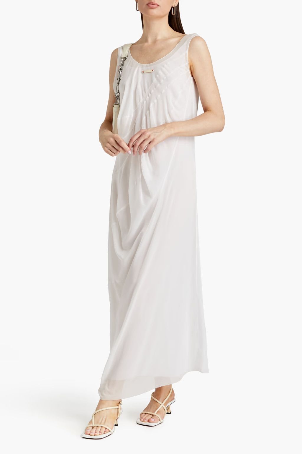 Maison Margiela o1y0625 Maxi Dress in White Size S / US 4 / IT 40 - 2 Thumbnail