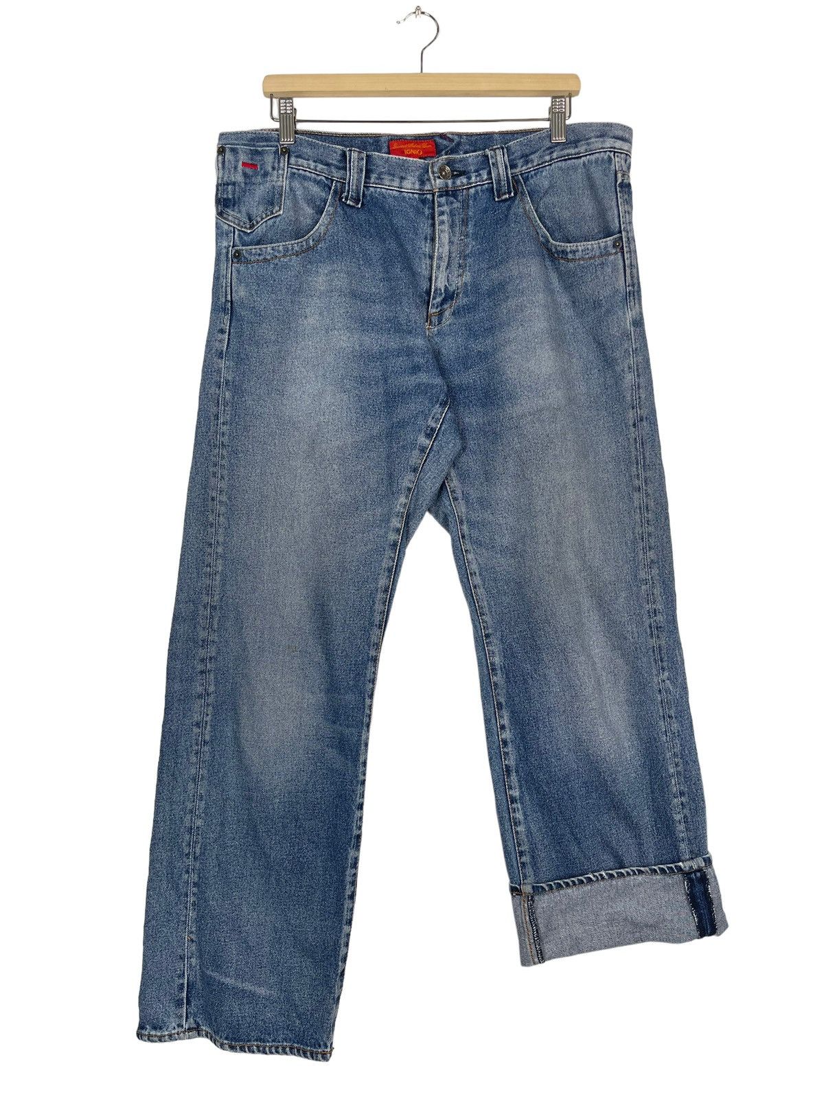 Japanese Brand IGNIO FADED BLUE JEANS Size US 36 / EU 52 - 14 Thumbnail
