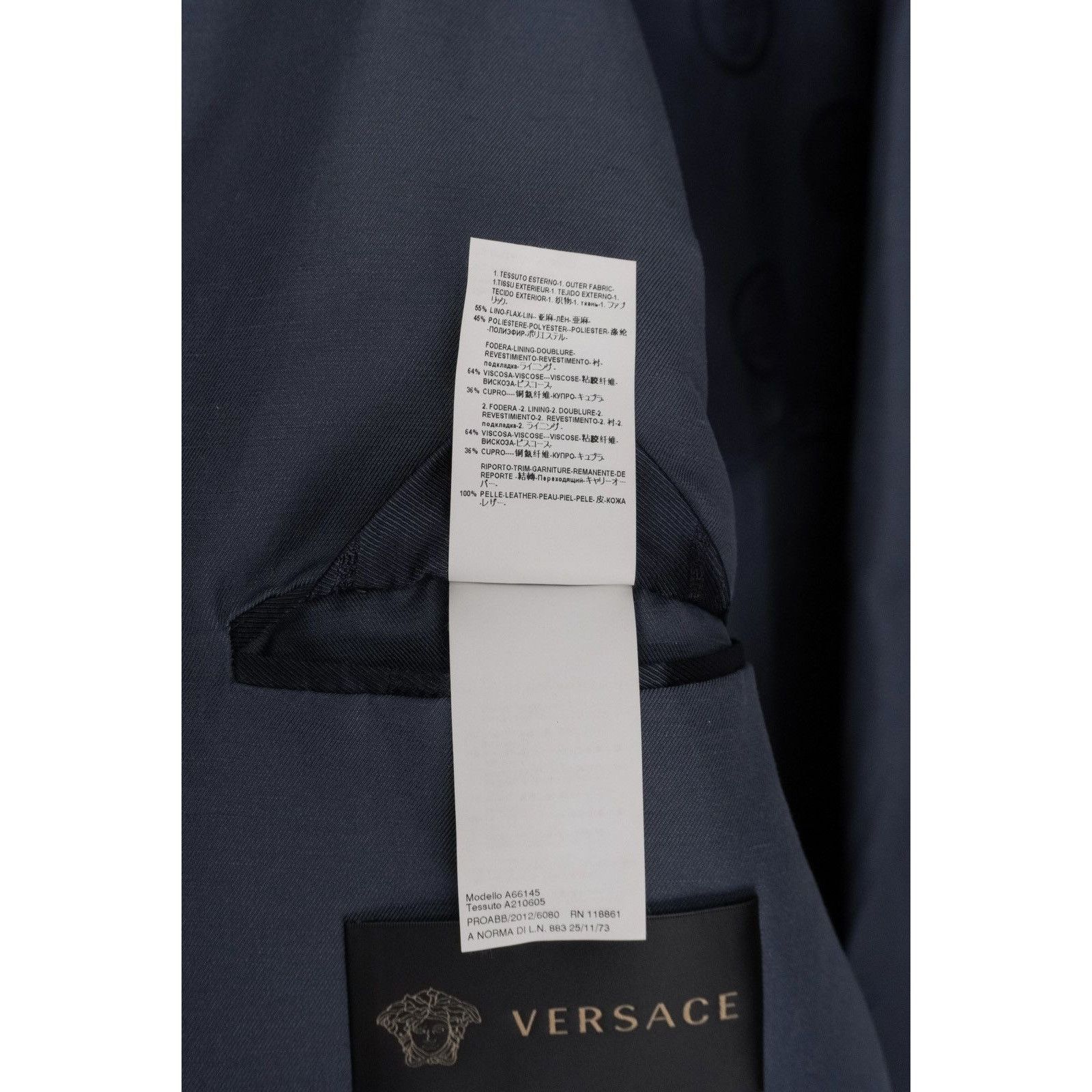 Versace Gianni versace greca logo medusa button linen blazer jacket Size US L / EU 52-54 / 3 - 14 Thumbnail