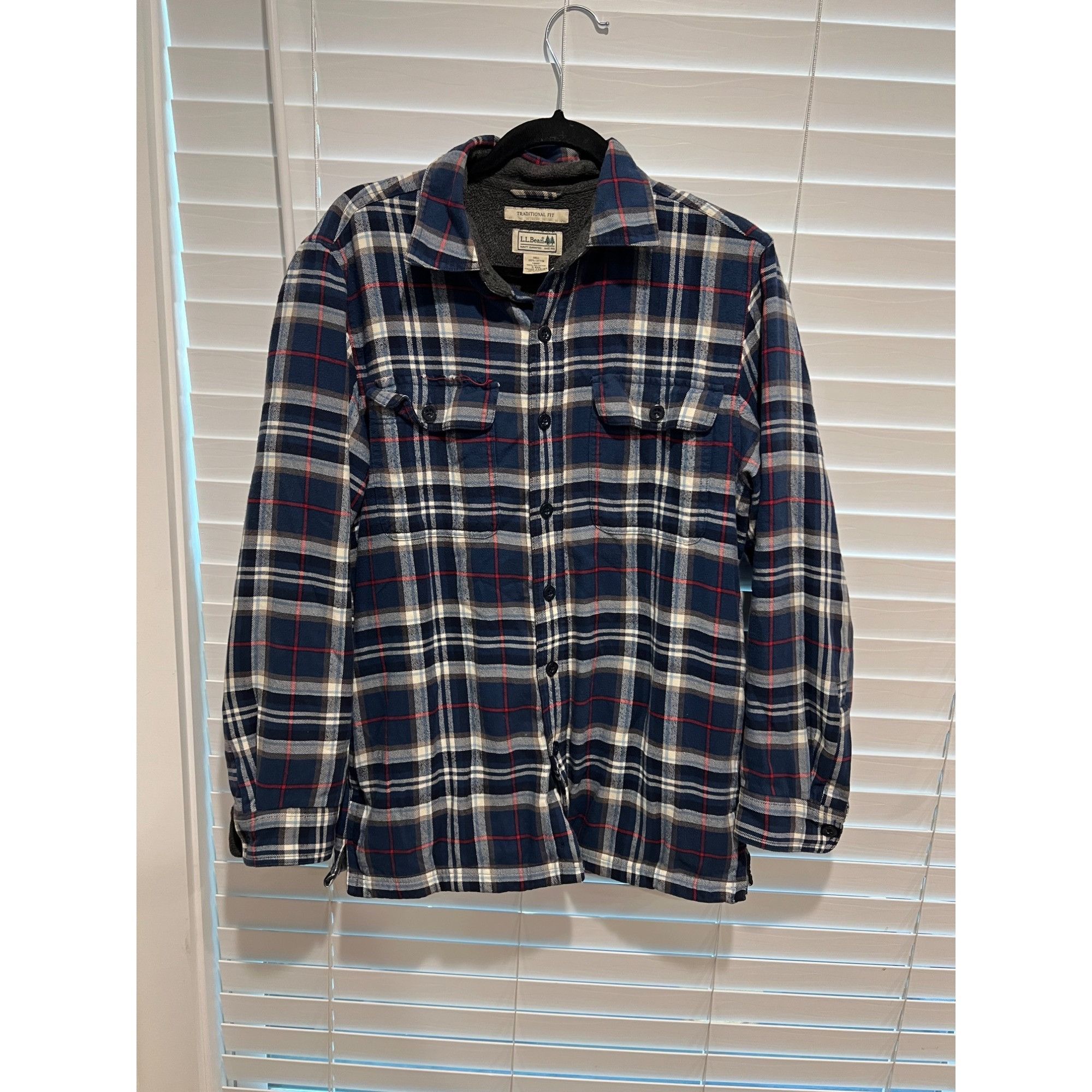 L.L. Bean LL Bean Fleece Lined Flannel Button Up Shirt - Size S Size US S / EU 44-46 / 1 - 1 Thumbnail