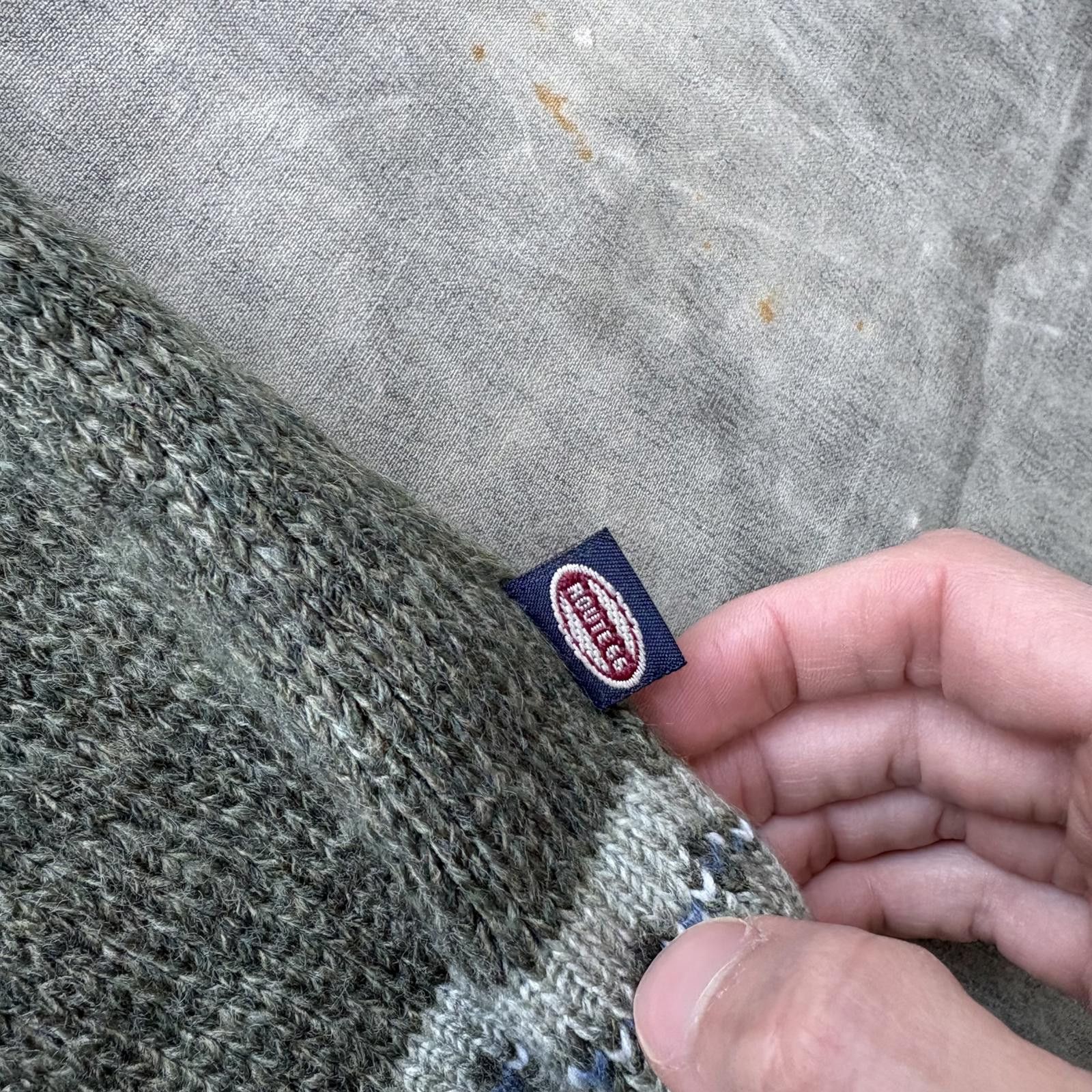Route 66 Vintage Y2K Route 66 Moss Pistachio Green Fair Isle Sweater Size S / US 4 / IT 40 - 3 Thumbnail