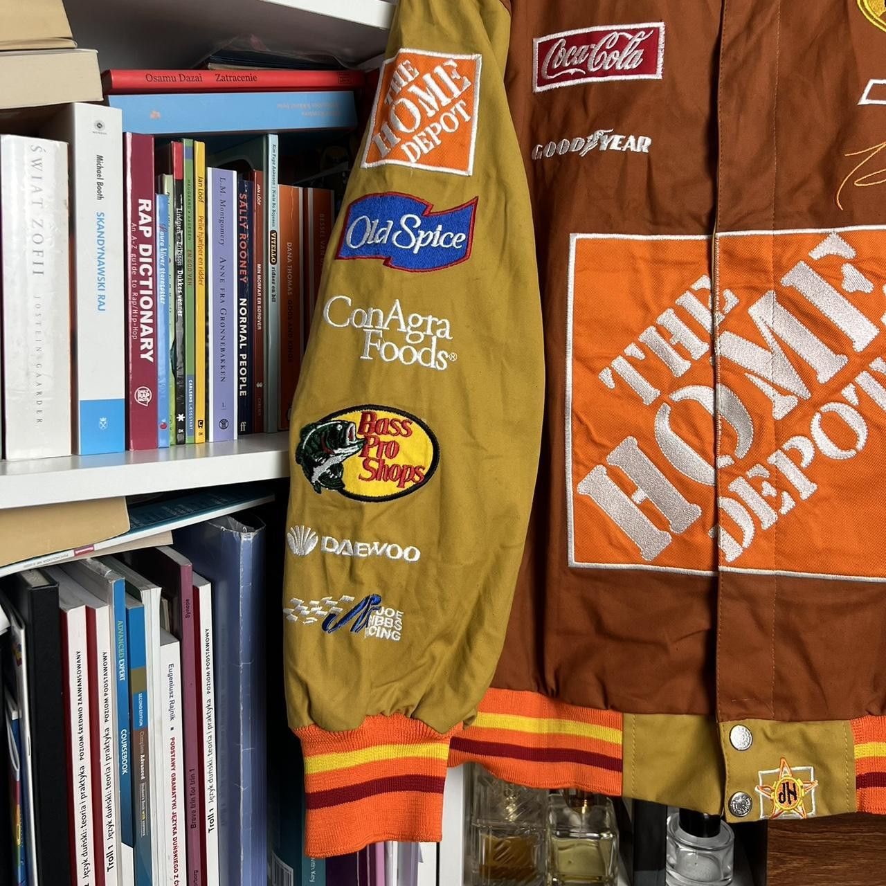 NASCAR Vintage 90s Nascar by JH Design moto racing biker jacket Size US XL / EU 56 / 4 - 3 Thumbnail
