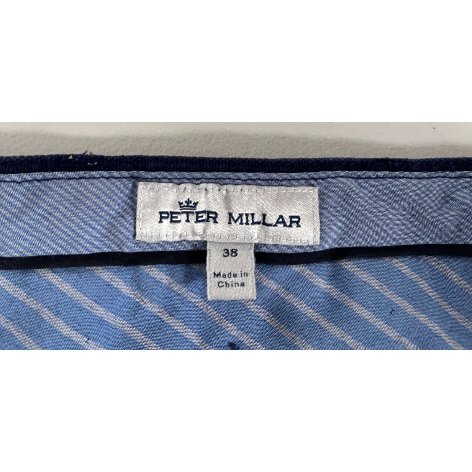 Peter Millar Peter Millar Crown Vintage Canvas Five-Pocket Pants Navy Men 38 Regular XS? Size US 38 / EU 54 - 7 Thumbnail