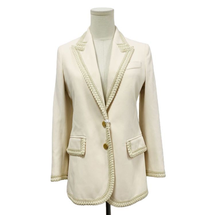 Gucci Gucci Braided Trim Blazer Size 38 Size XS / US 0-2 / IT 36-38 - 1 Thumbnail