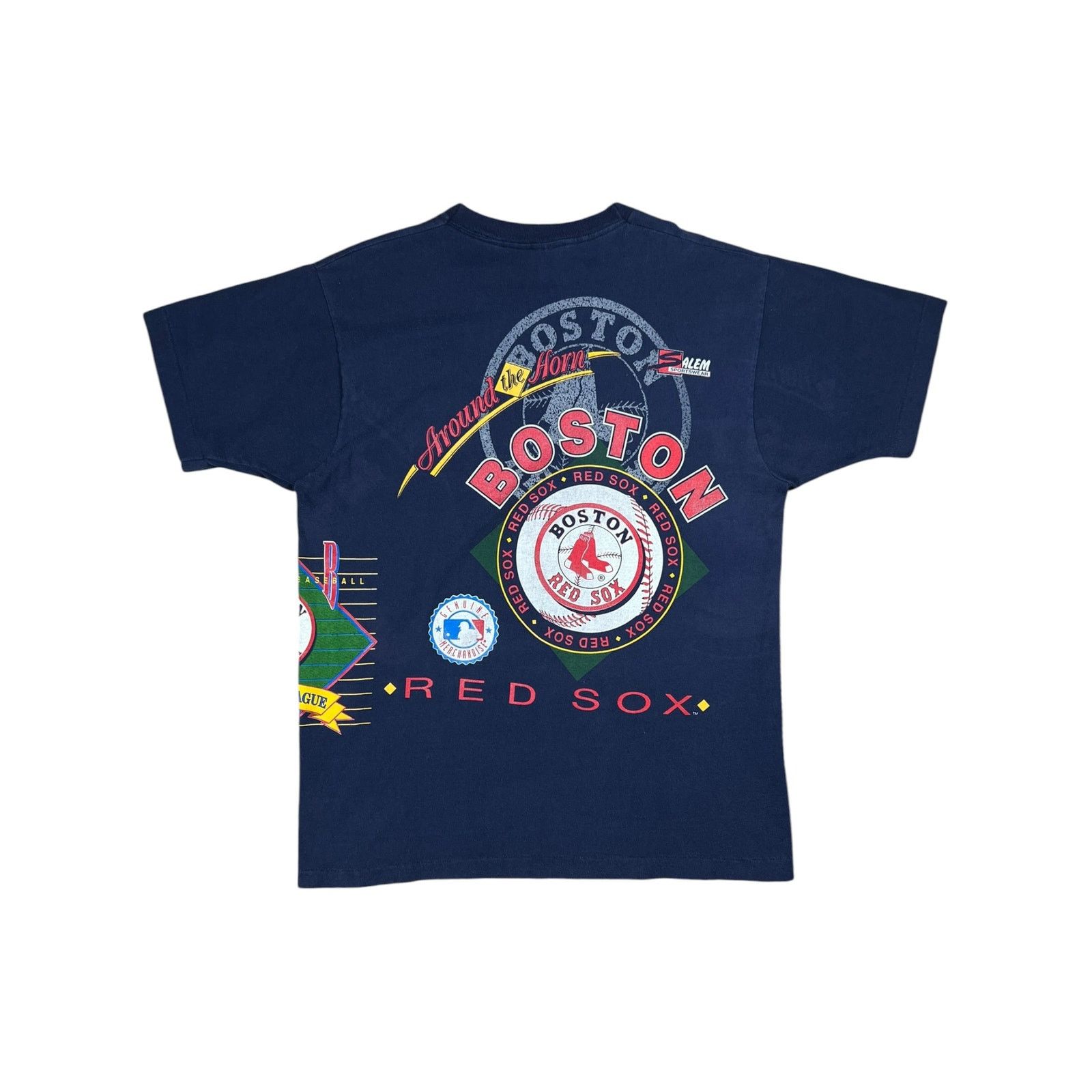 Fruit Of The Loom × MLB × Salem Sportswear Vintage 1992 Salem Sports Boston Red Sox Around The Horn tee Size US XL / EU 56 / 4 - 7 Thumbnail