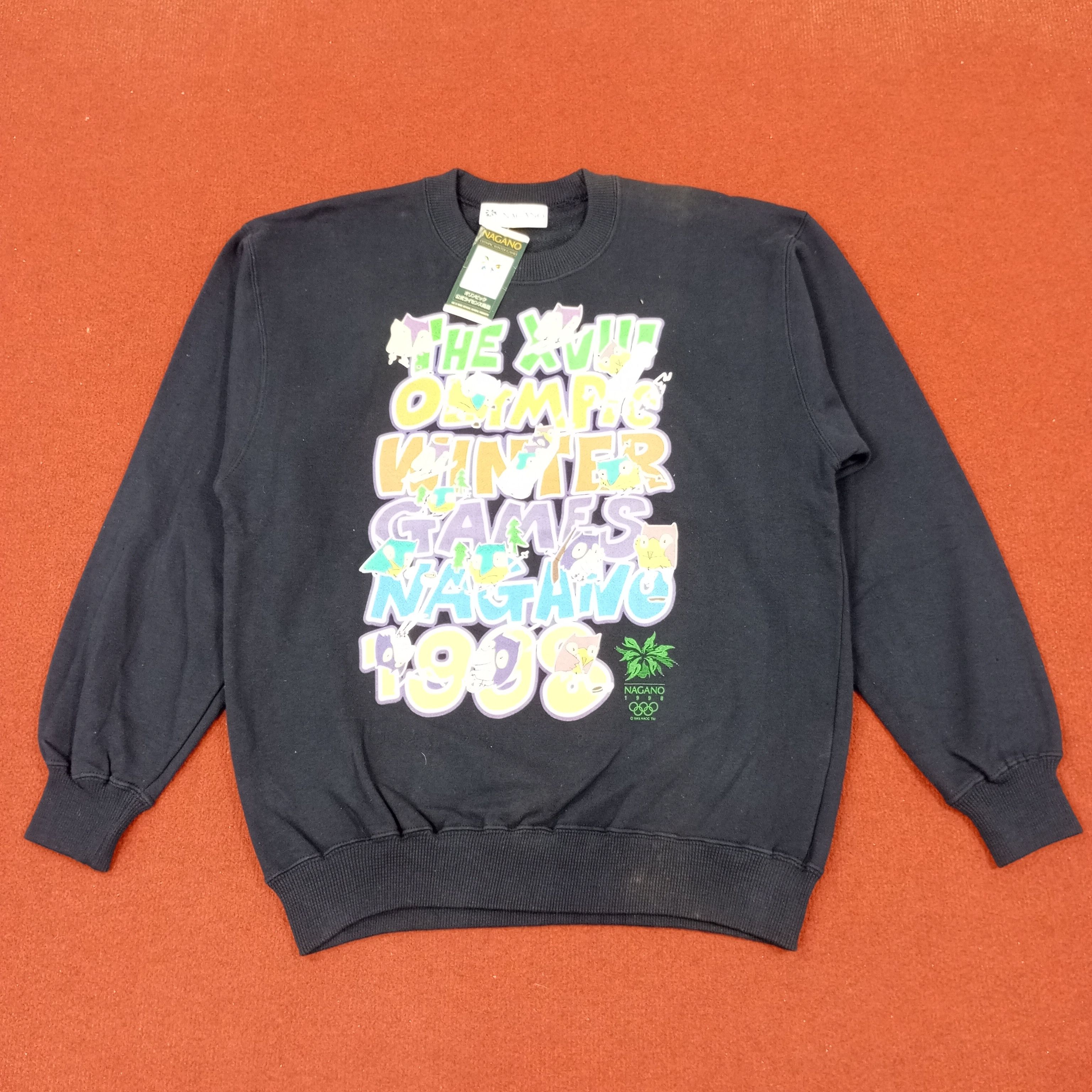USA Olympics × Vintage Olympic Nagano 1998 Winter Games Vintage Sweatshirt Size US M / EU 48-50 / 2 - 1 Thumbnail