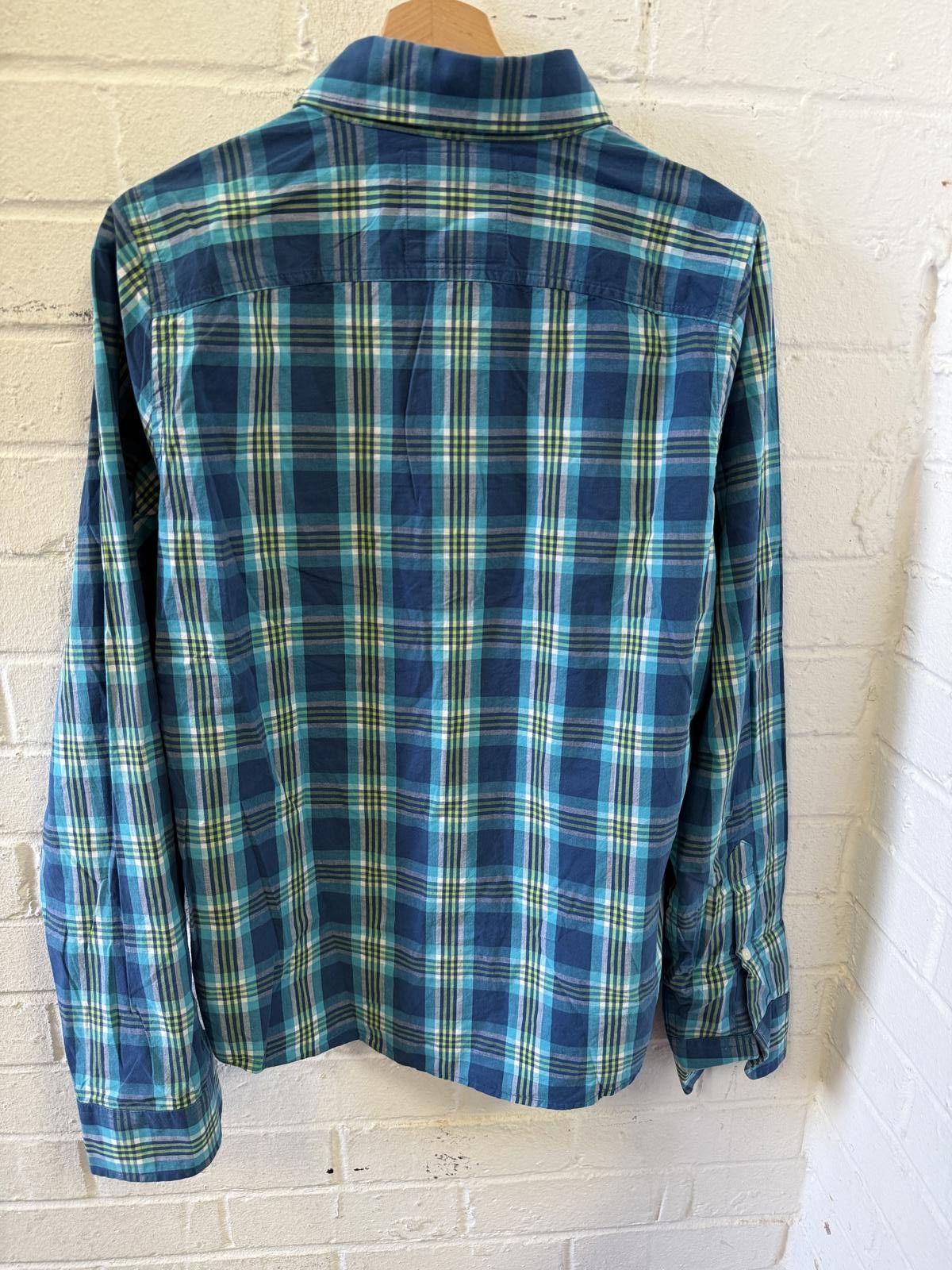 Hollister Hollister Blue Plaid Long Sleeve Shirt - Size M Size US M / EU 48-50 / 2 - 4 Thumbnail