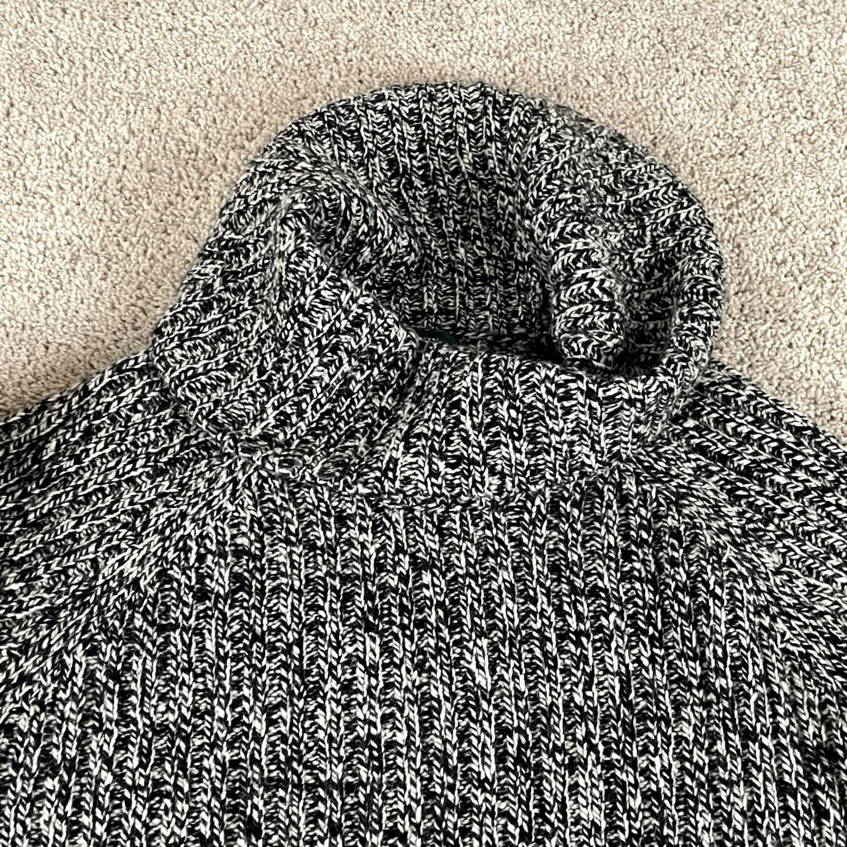 Ralph Lauren VINTAGE Ralph Lauren Sweater Women’s PL Ribbed Cowl Neck Lambs Wool Marled R2 Size L / US 10 / IT 46 - 2 Thumbnail