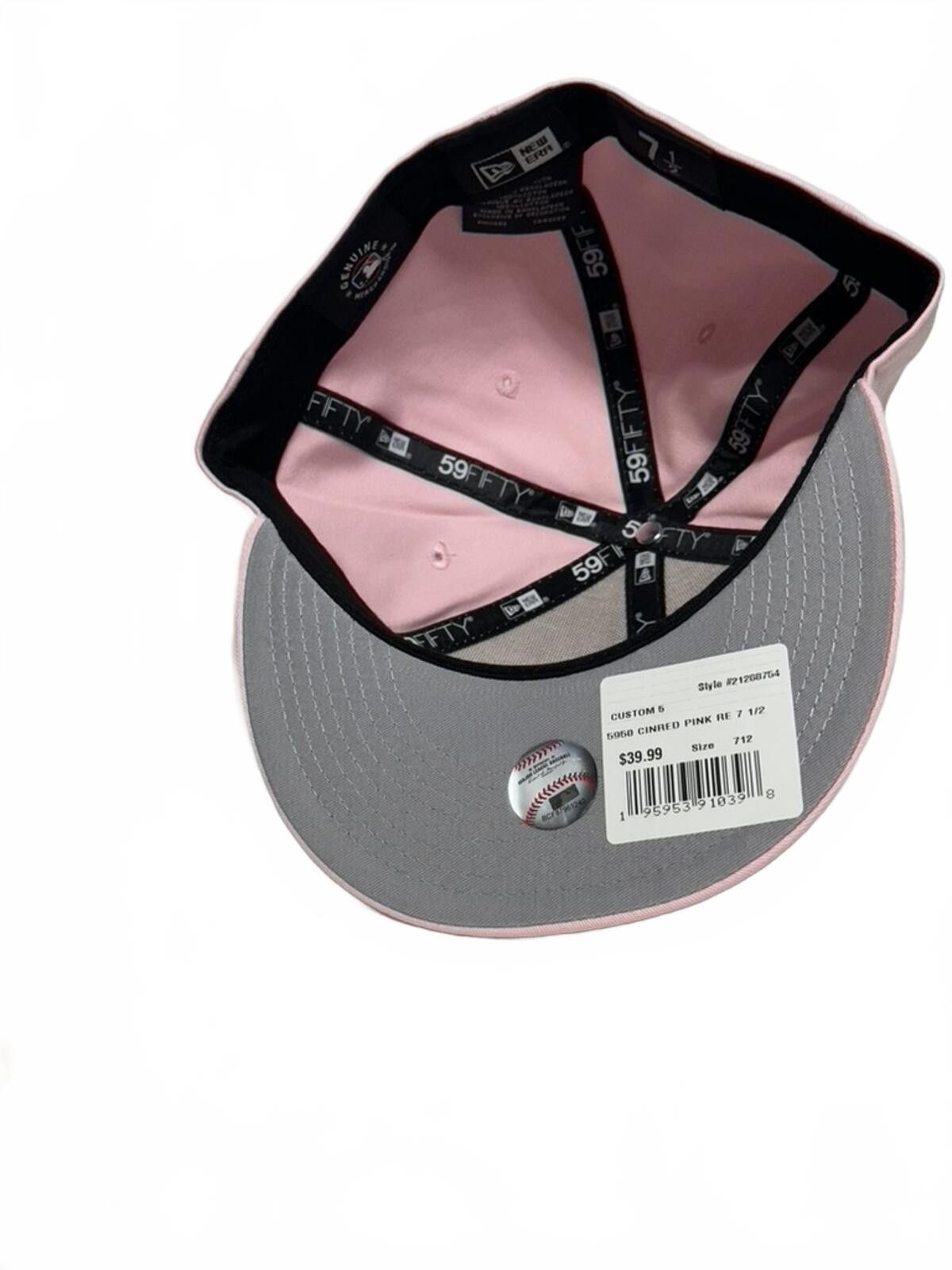 New Era New Era Cincinnati Reds Pastel Pink 59FIFTY 7 1/2 Size ONE SIZE - 7 Thumbnail