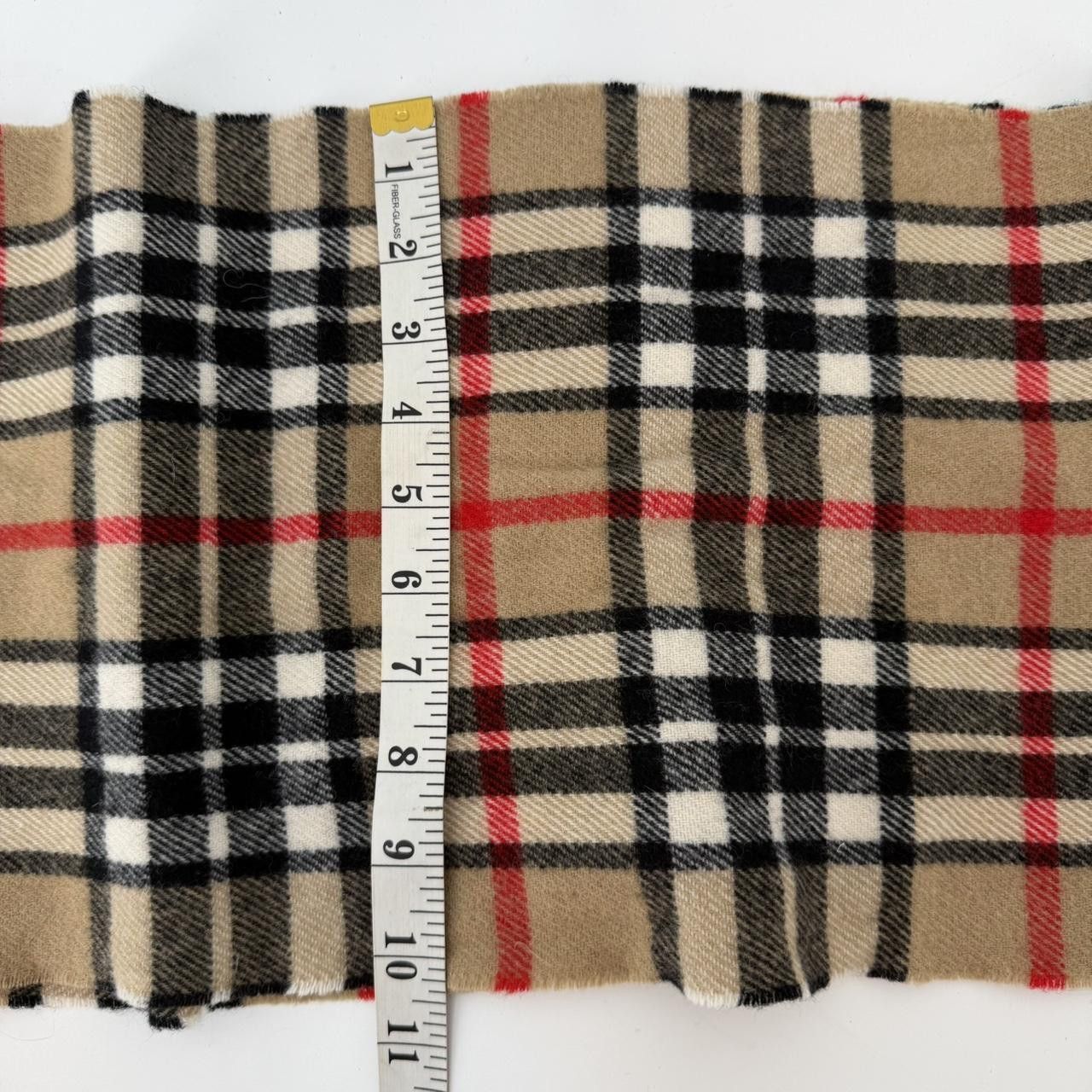 The Unbranded Brand Classic Tan Plaid Checked Scarf Winter Warm Fringe Unisex Size ONE SIZE - 3 Thumbnail