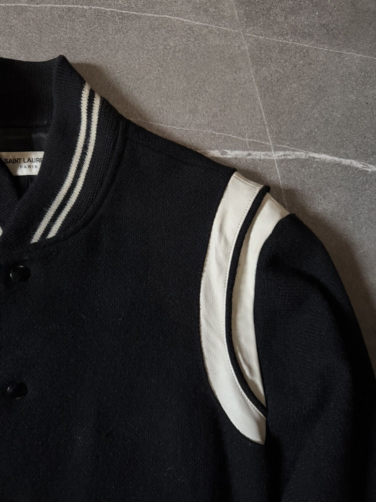 Saint Laurent Paris Saint Laurent Black Wool Teddy Jacket Size US M / EU 48-50 / 2 - 5 Thumbnail
