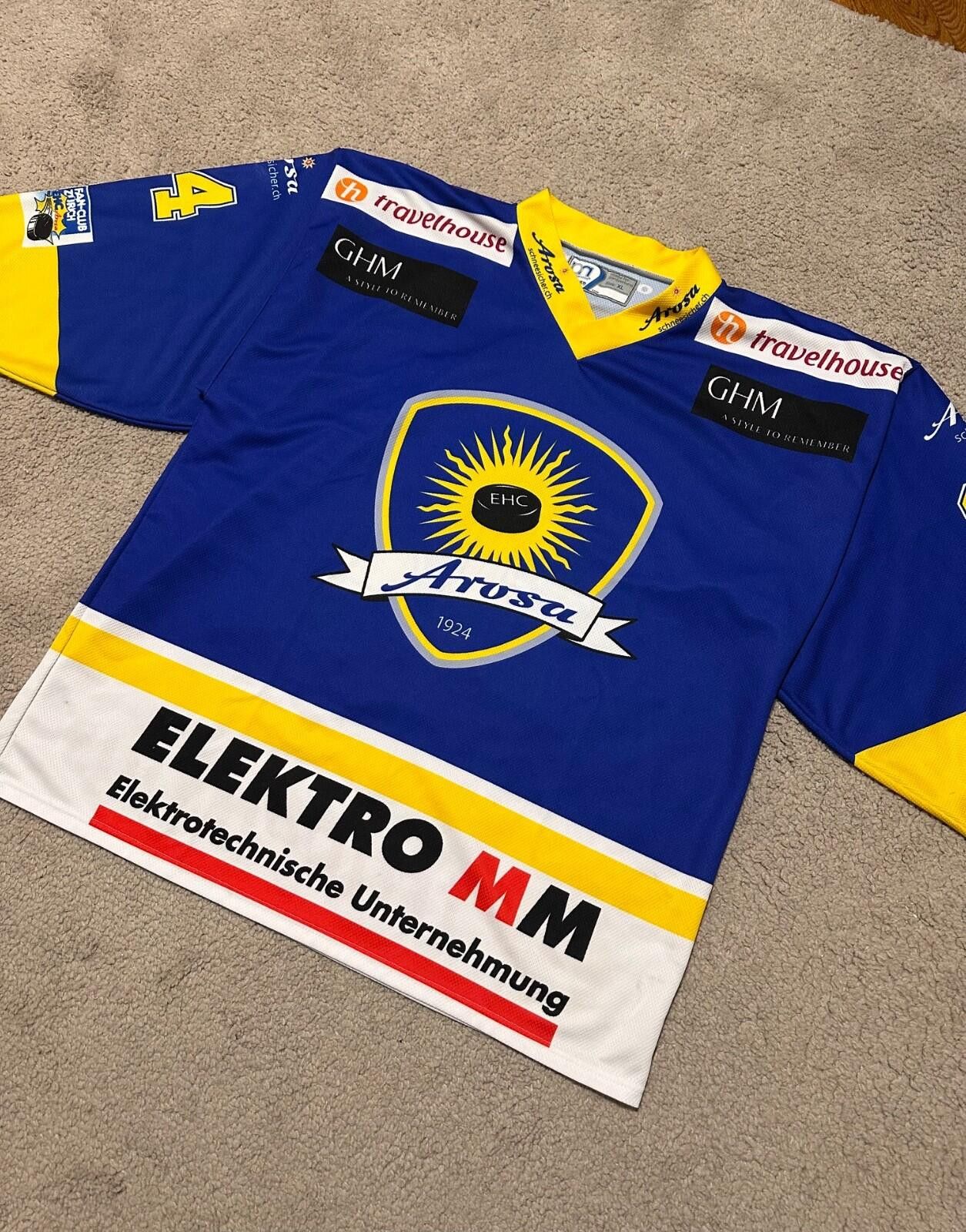 Other EHC AROSA HOCKEY SHIRT JERSEY OCHSNER sz XL #34 Size US XL / EU 56 / 4 - 2 Thumbnail