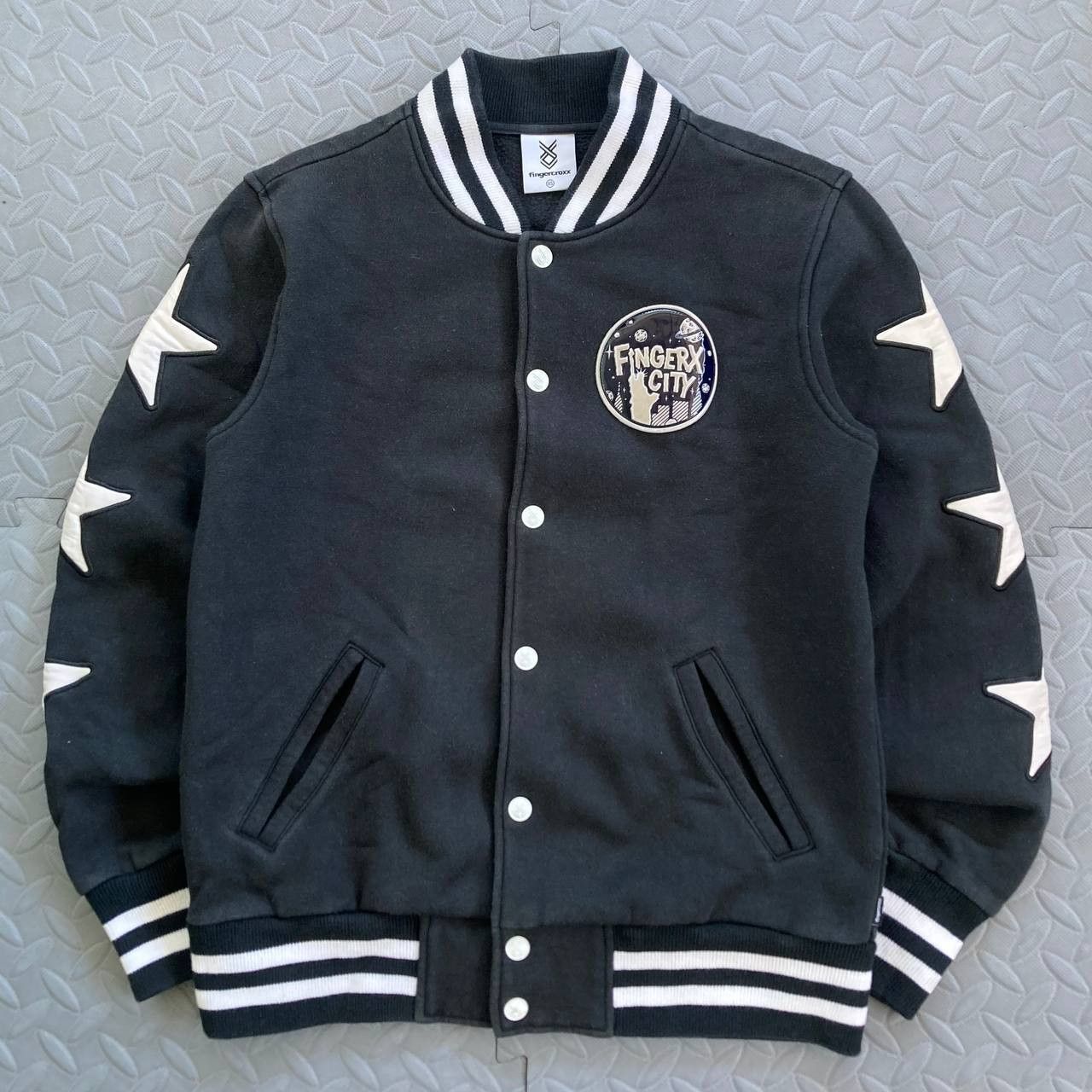Fingercroxx City Star Patch Sleeves Varsity Jacket Size US XS / EU 42 / 0 - 2 Thumbnail