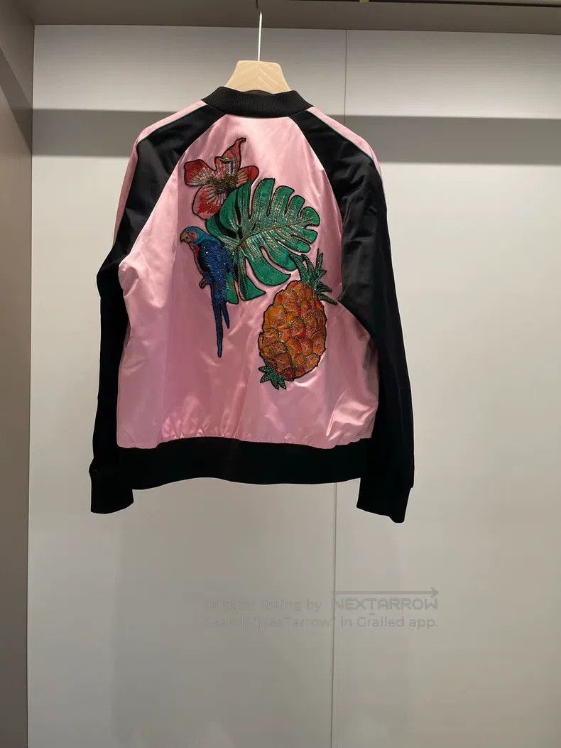 Valentino Valentino Aqua pink black embroidered mulberry silk jacket Size XL / US 12-14 / IT 48-50 - 2 Thumbnail