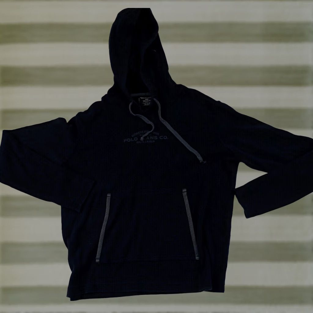 Ralph Lauren VINTAGE Polo Jeans Co. Womans Shirt Hoodie Medium Ralph Lauren Black Pullover Crew Neck Long Sleeve 100% Cotton Womens Size M / US 6-8 / IT 42-44 - 1 Thumbnail