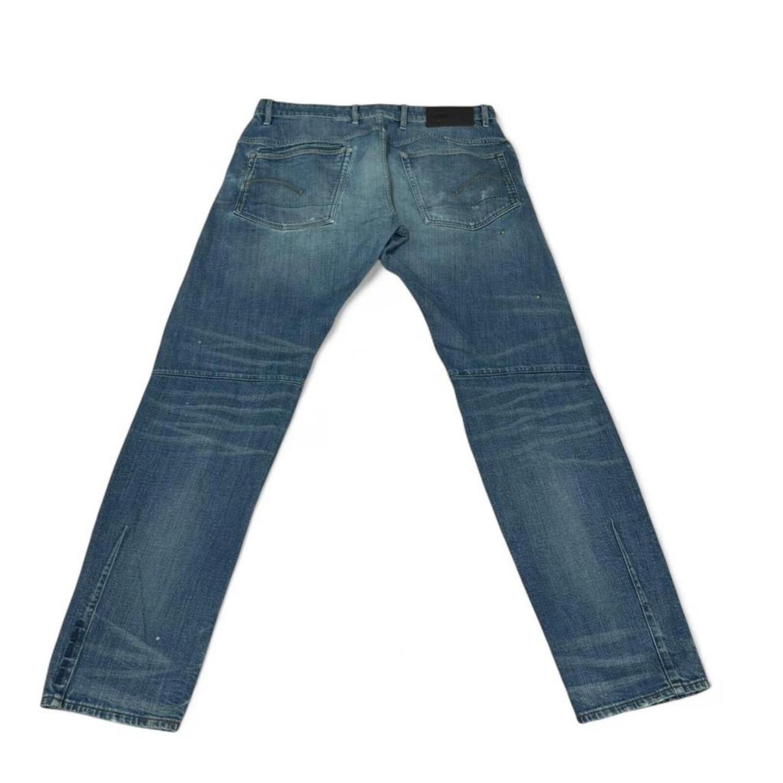 True Religion G-Star Raw blue denim jeans with zipper design Size US 36 / EU 52 - 2 Thumbnail