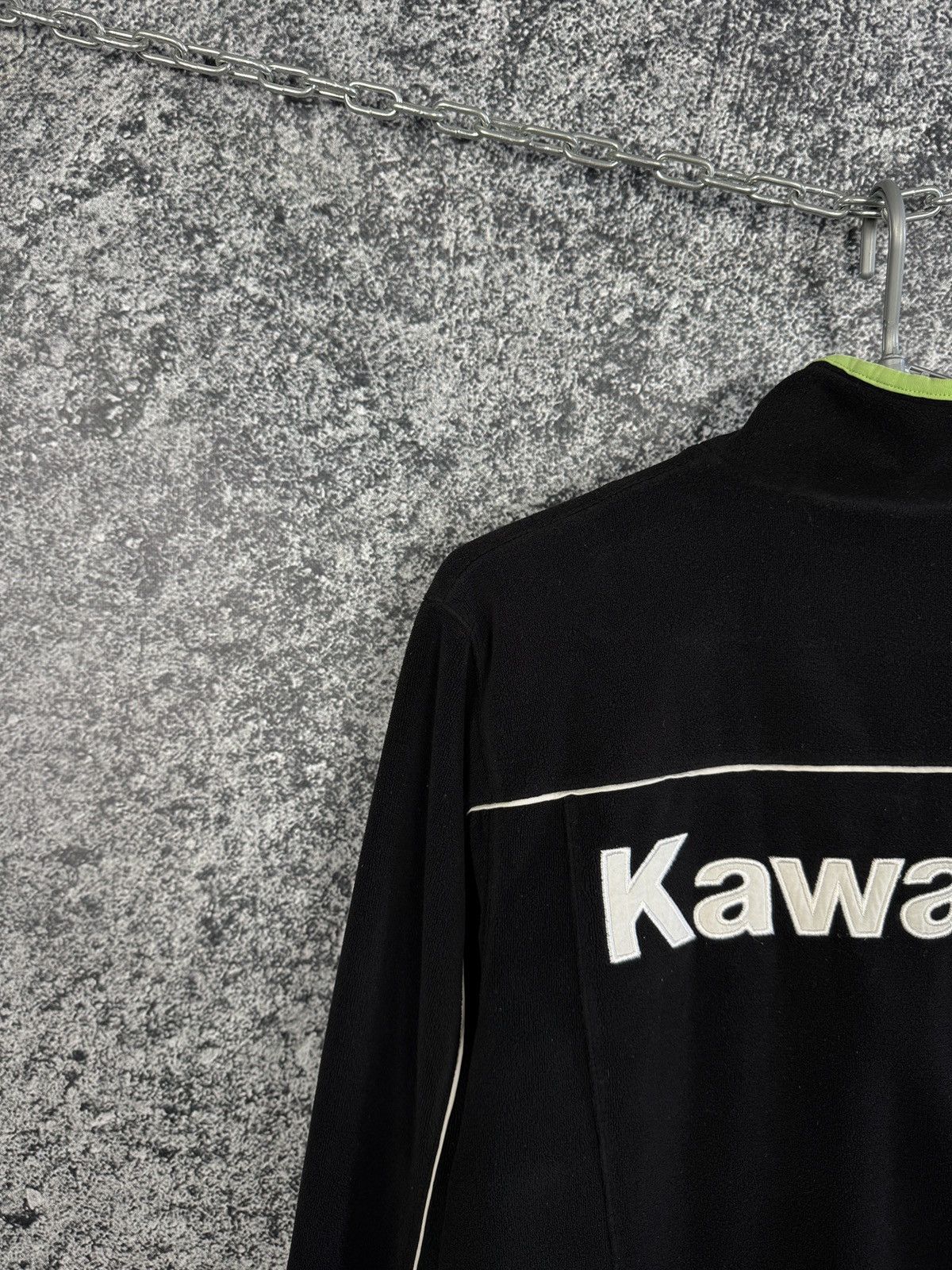 Vintage Kawasaki Fleece Full Zip Jacket Racing Moto GP Size S/M Size US S / EU 44-46 / 1 - 12 Thumbnail