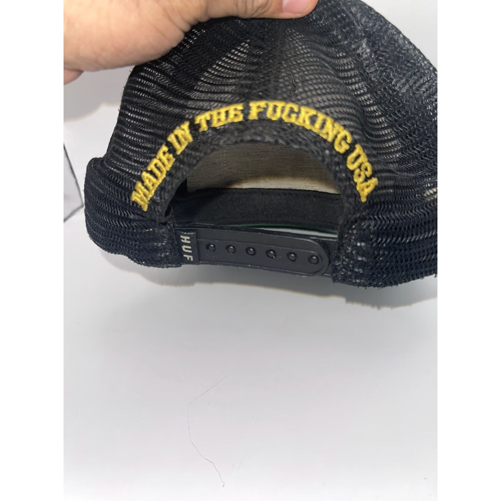 Huf Vintage HUF USA Made Adjustable Trucker Hat Black User: Vintage HUF USA Made Adjustable Trucker Hat Black Size ONE SIZE - 5 Thumbnail
