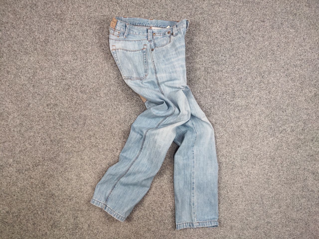Sixty Vintage 90's Decauville x sixty Blue Patchwork Denim Jeans Size US 31 - 13 Thumbnail