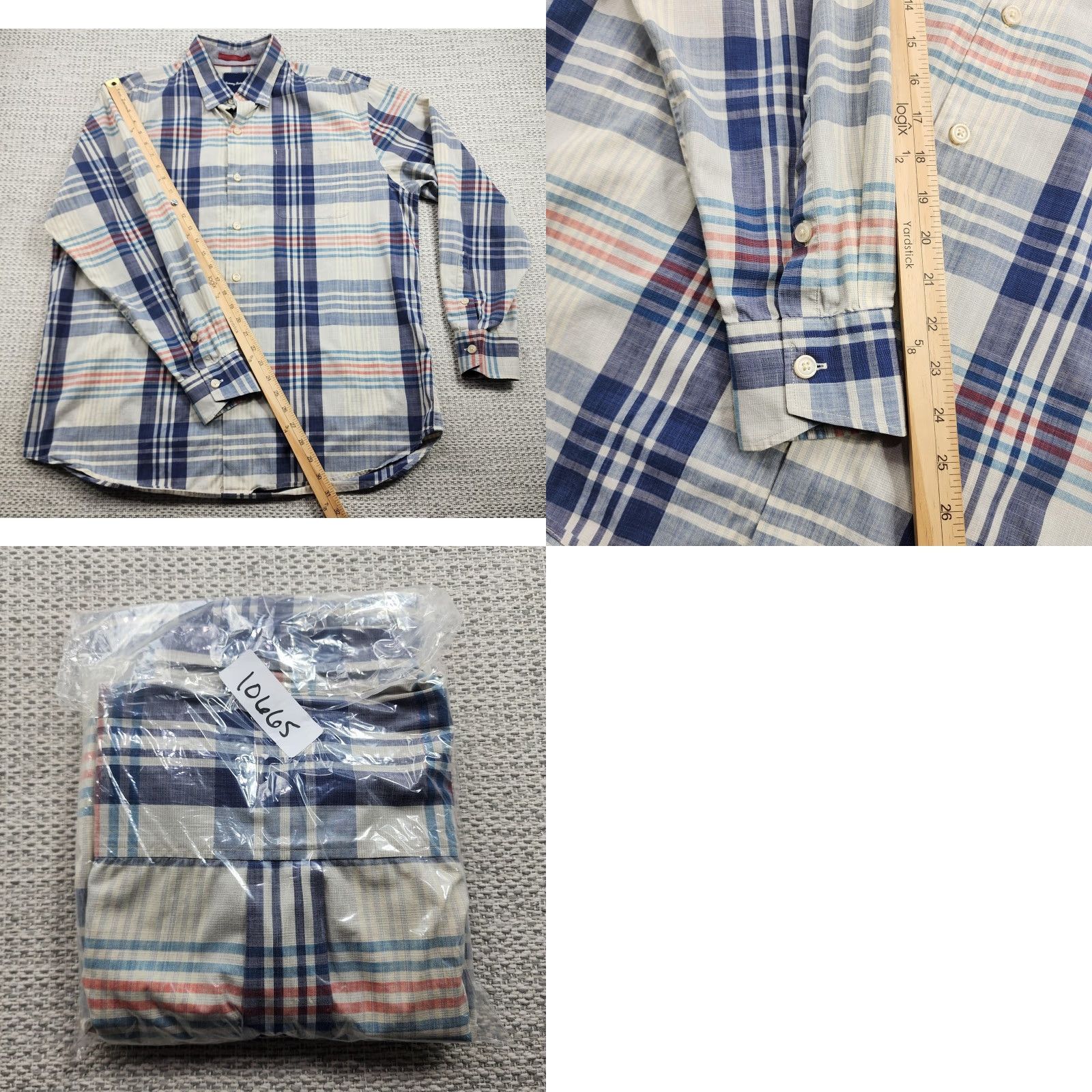 Tommy Bahama Tommy Bahama Shirt Mens Large Blue Plaid Long Sleeve Button Down Casual Pocket Size US L / EU 52-54 / 3 - 9 Thumbnail