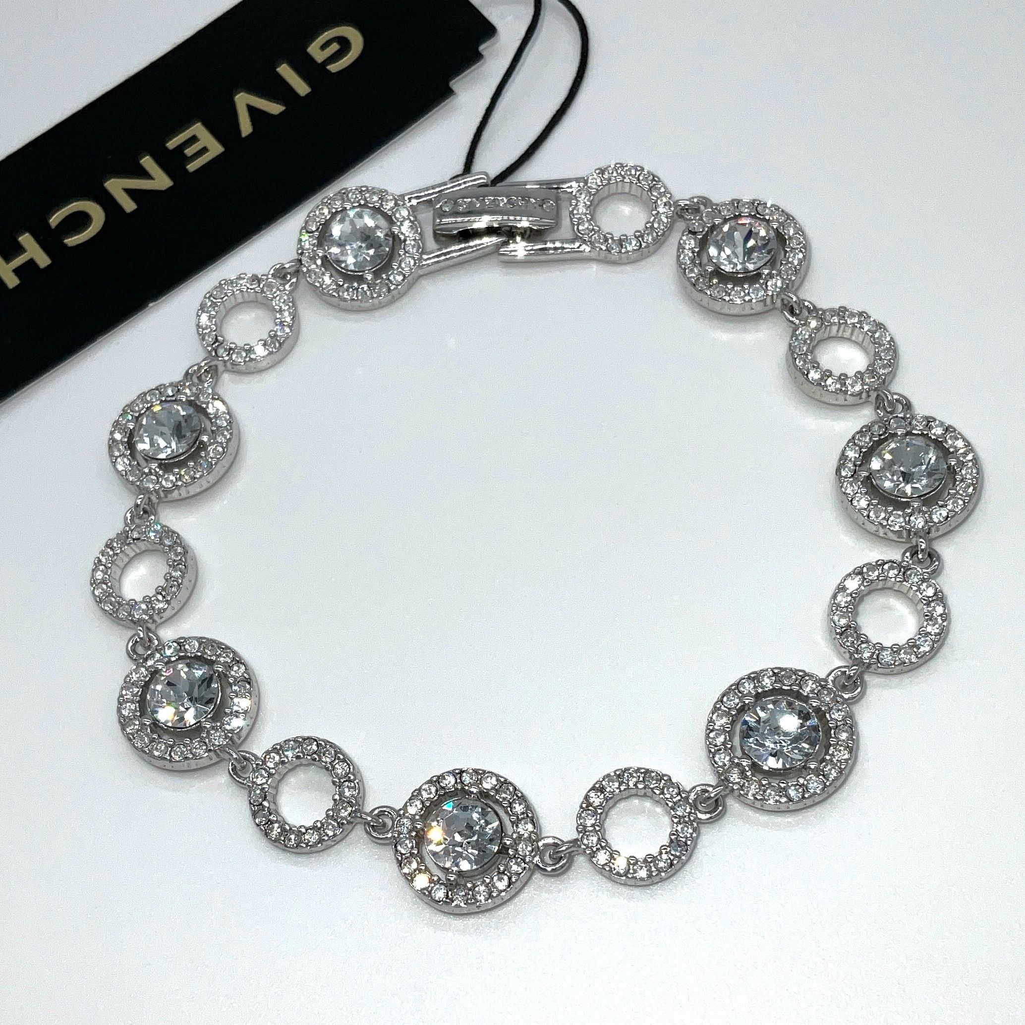 Givenchy RARE Givenchy Pave crystal orb flex bracelet | Grailed