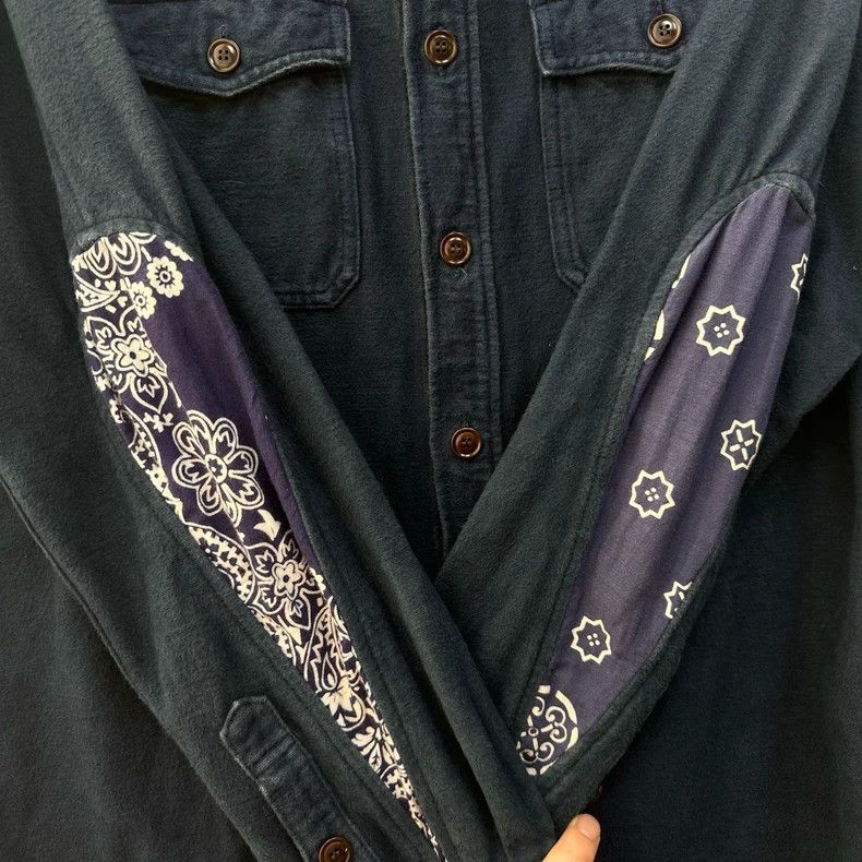 Visvim visvim Oxford Water Drop Cashew Flower Shirt 2505-Nextarrow Size US S / EU 44-46 / 1 - 6 Thumbnail