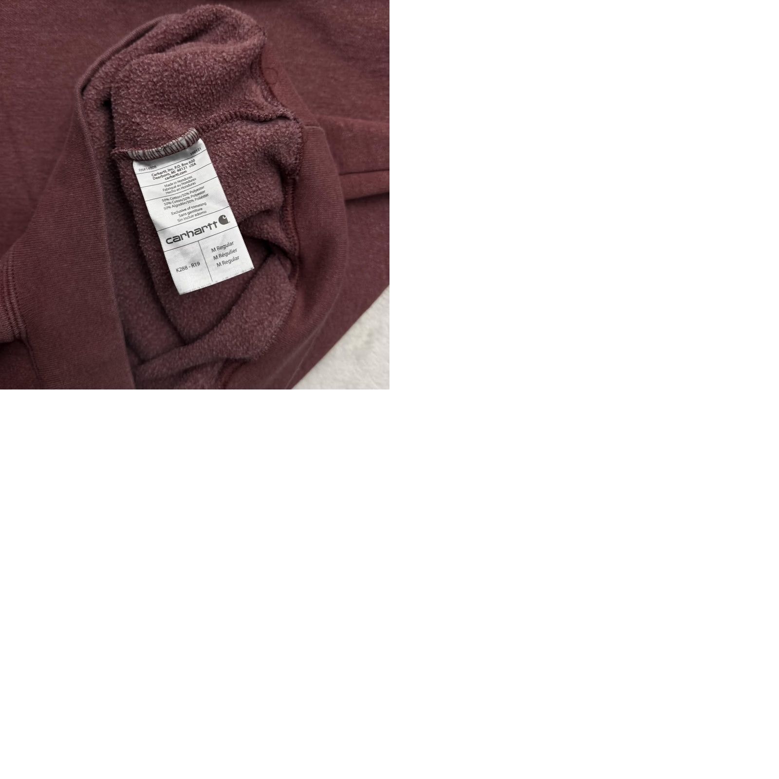 Carhartt Carhartt Hoodie Mens M Red Pullover Fleece Logo Graphic Print Sleeve Sweatshirt Size US M / EU 48-50 / 2 - 10 Thumbnail