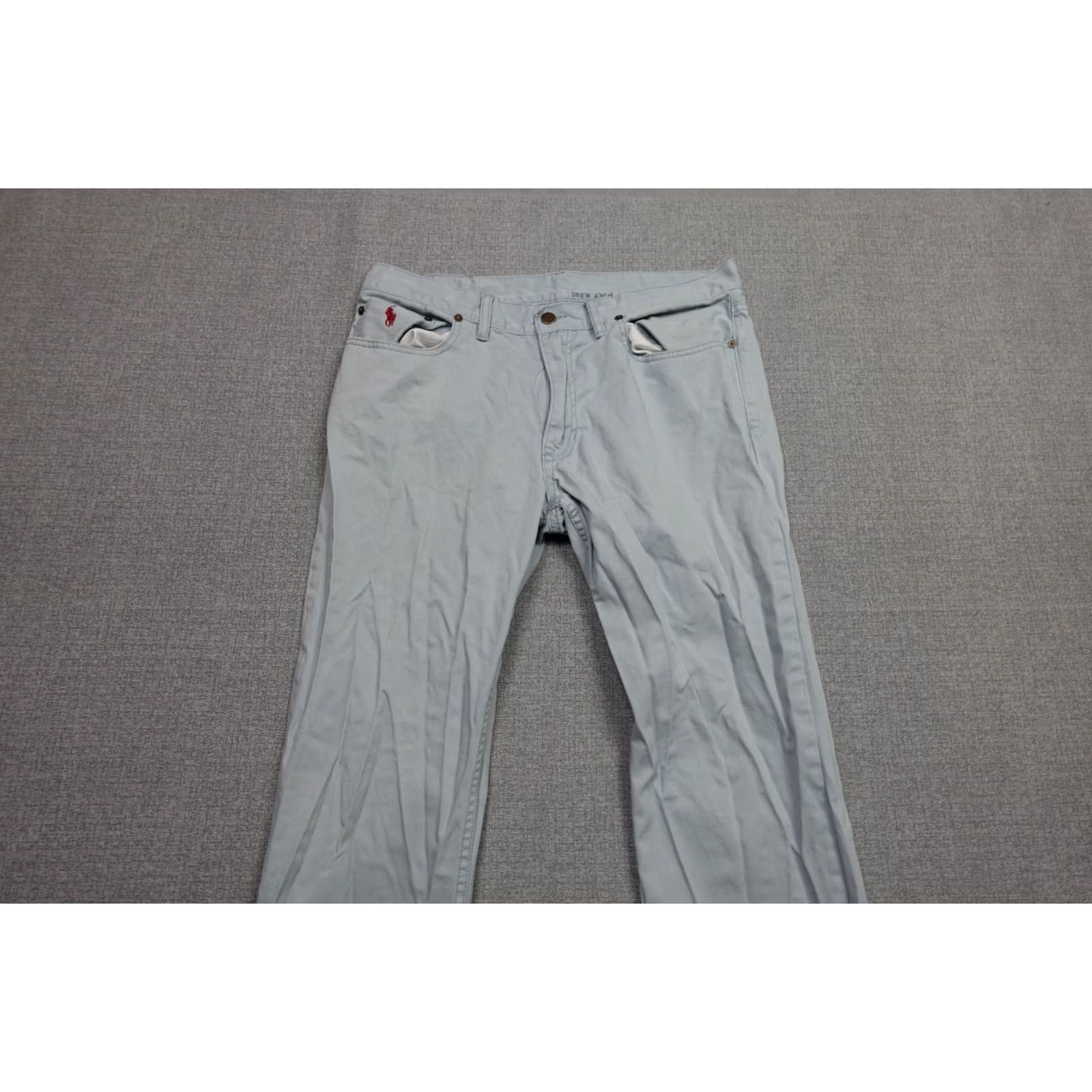 Polo Ralph Lauren Polo Ralph Lauren Pants Chino Straight Mens 34x30 Blue Color Solid Cotton 5-Pocket Design Casual Dress Modern Fit Size US S / EU 44-46 / 1 - 2 Thumbnail