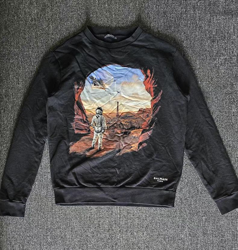 Balmain Balmain Space Sweatshirt Size US L / EU 52-54 / 3 - 1 Thumbnail