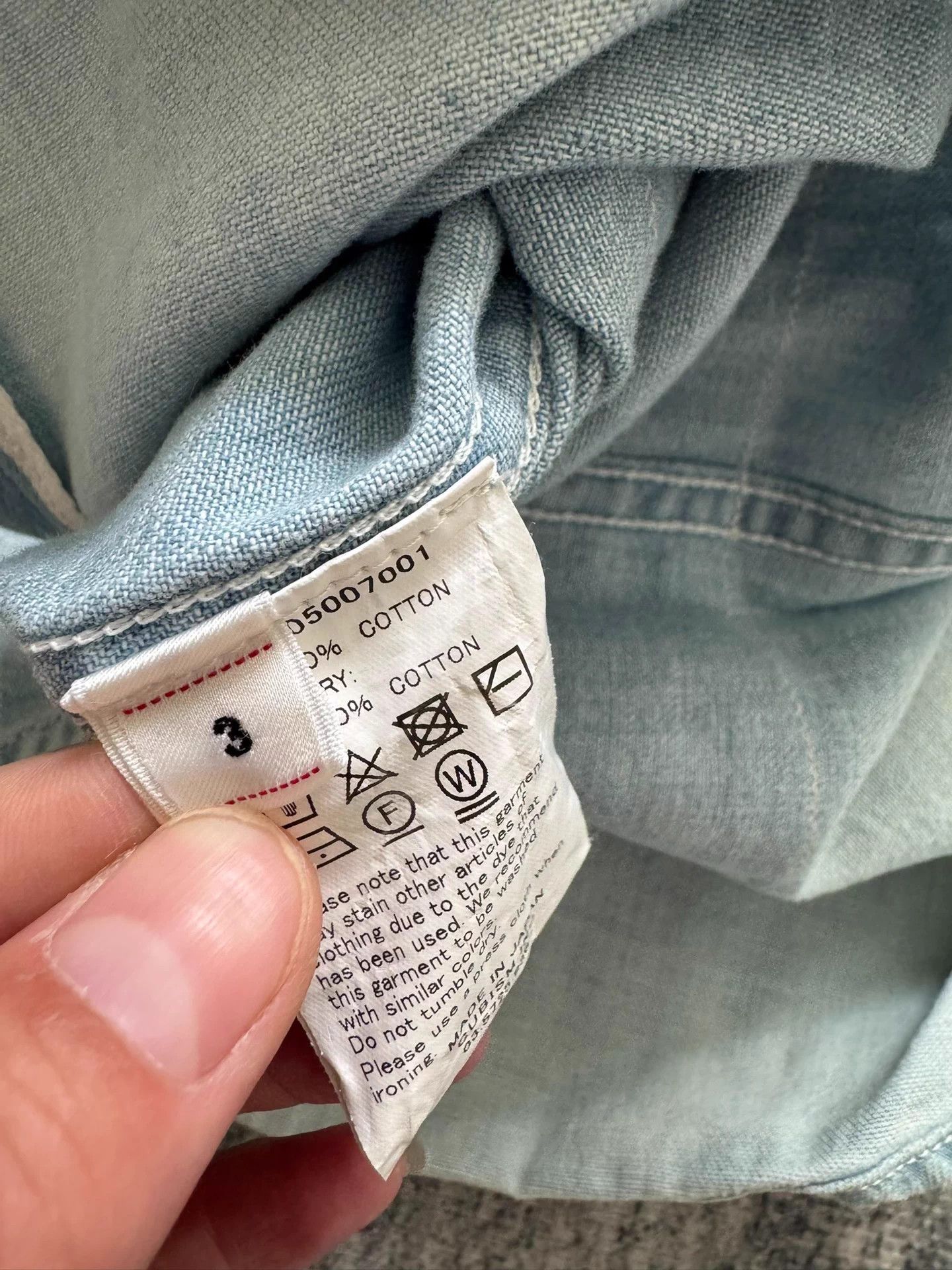 Visvim VISVIM 18SS SPOT BANDANA DMGD Black Denim Shirt Size US L / EU 52-54 / 3 - 3 Thumbnail