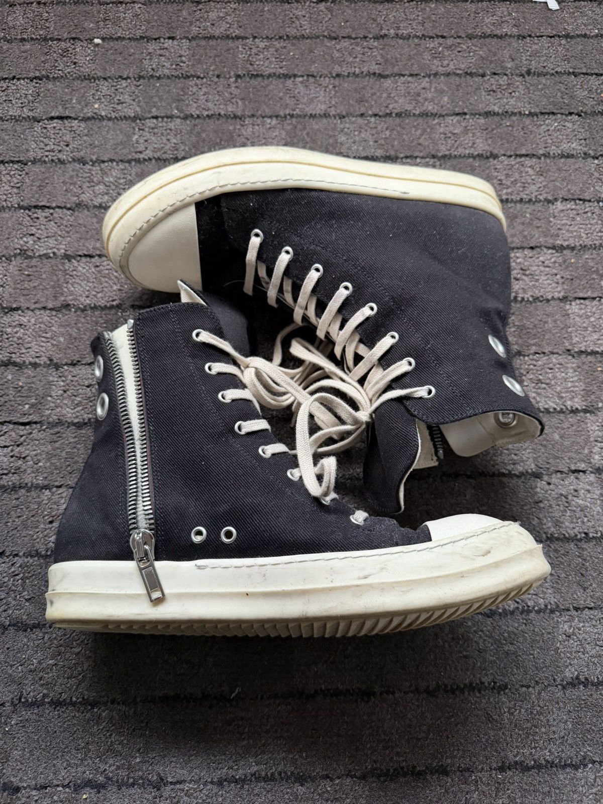Rick Owens Drkshdw rick owens ramones high Size US 9.5 / EU 42-43 - 2 Thumbnail