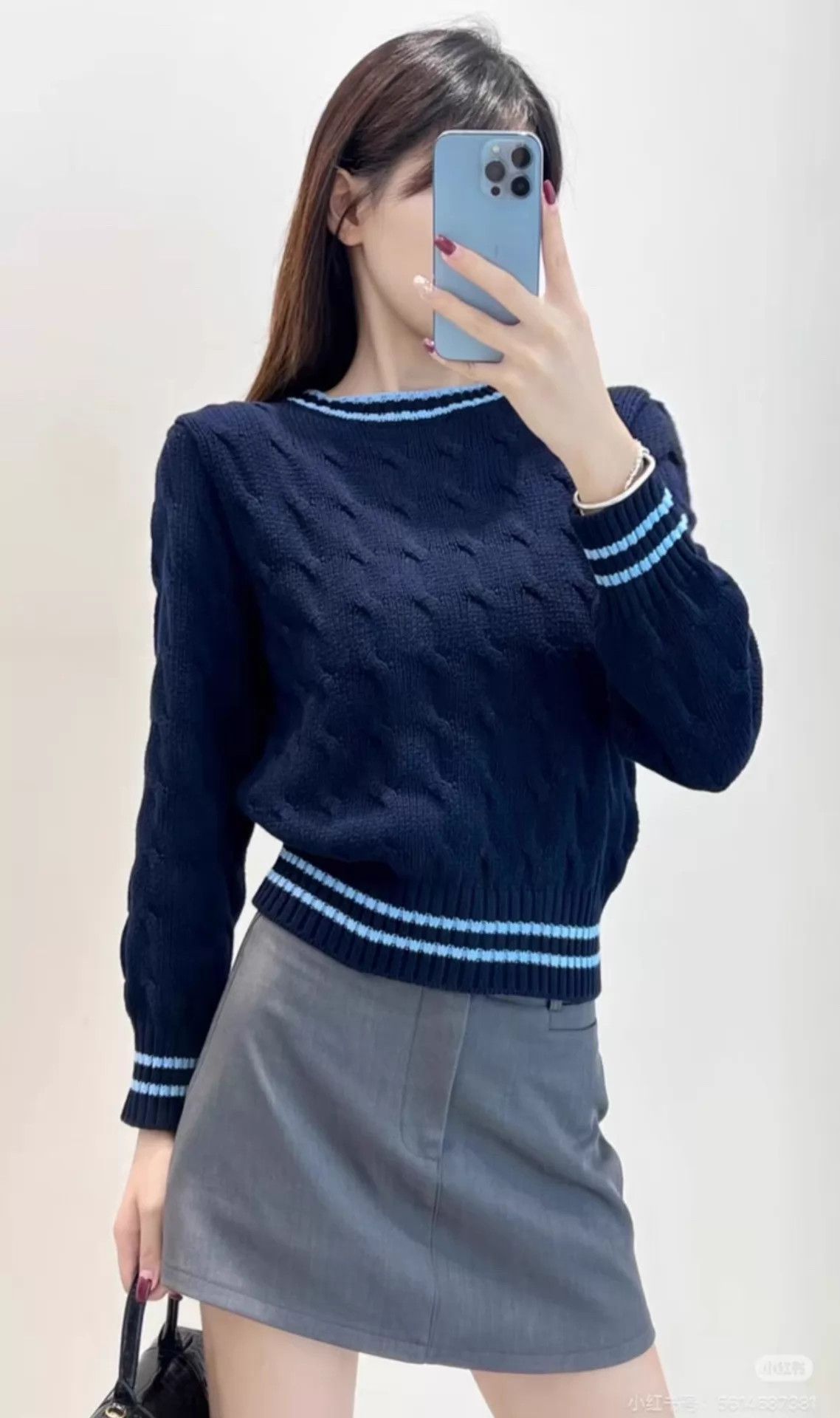 Prada Prada New Navy Top 38 Size XS / US 0-2 / IT 36-38 - 8 Thumbnail