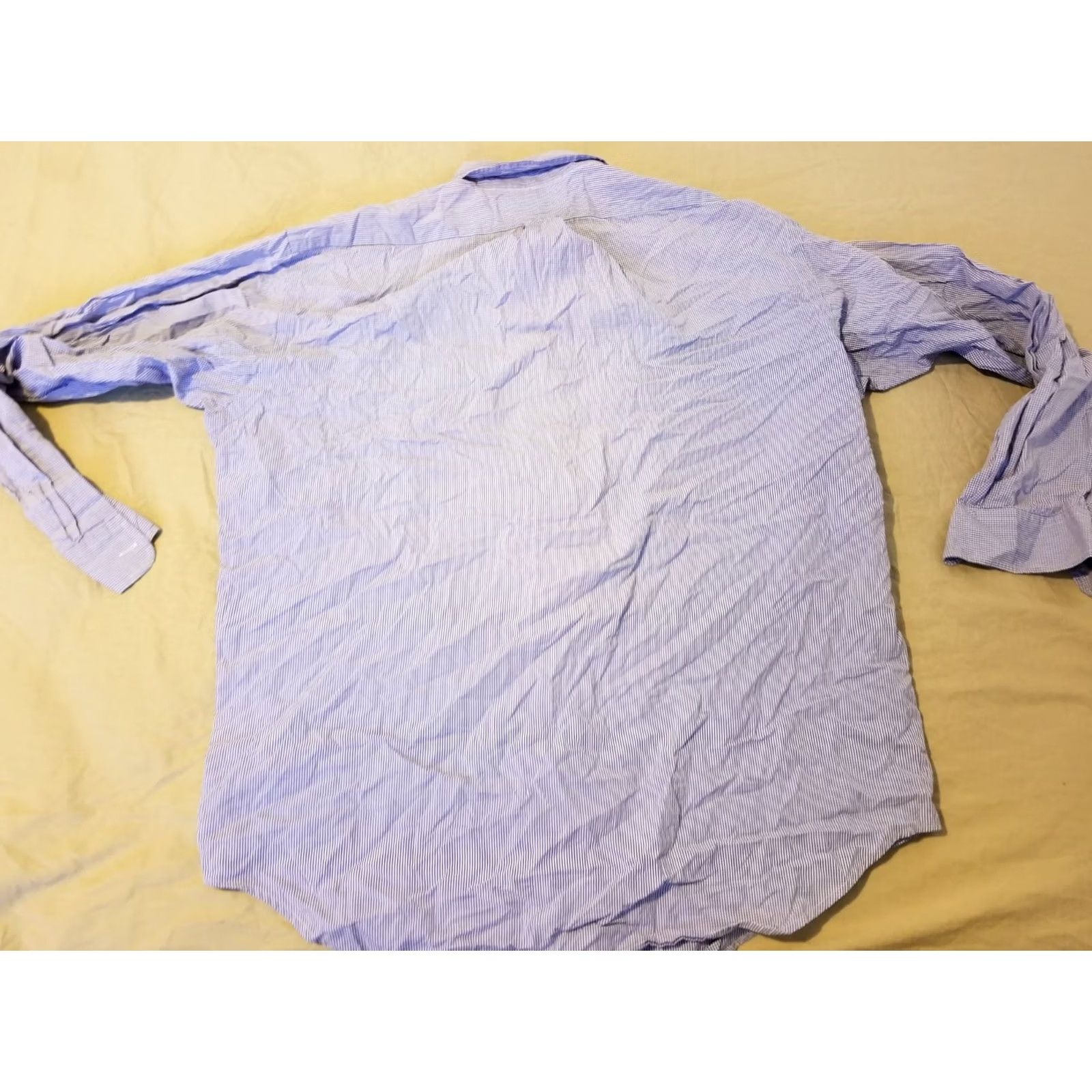 Polo Ralph Lauren Polo Ralph Lauren Shirt Mens M Medium Blue Button Cotton Classic Collared Button-Down Casual Long Sleeve All Seasons Size 40R - 5 Thumbnail