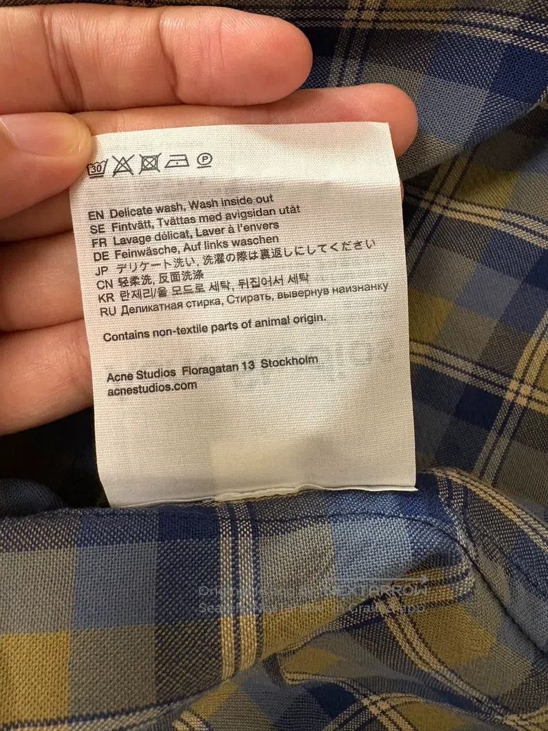 Acne Studios Acne Studios size:50 Plaid Shirt Size US XL / EU 56 / 4 - 6 Thumbnail