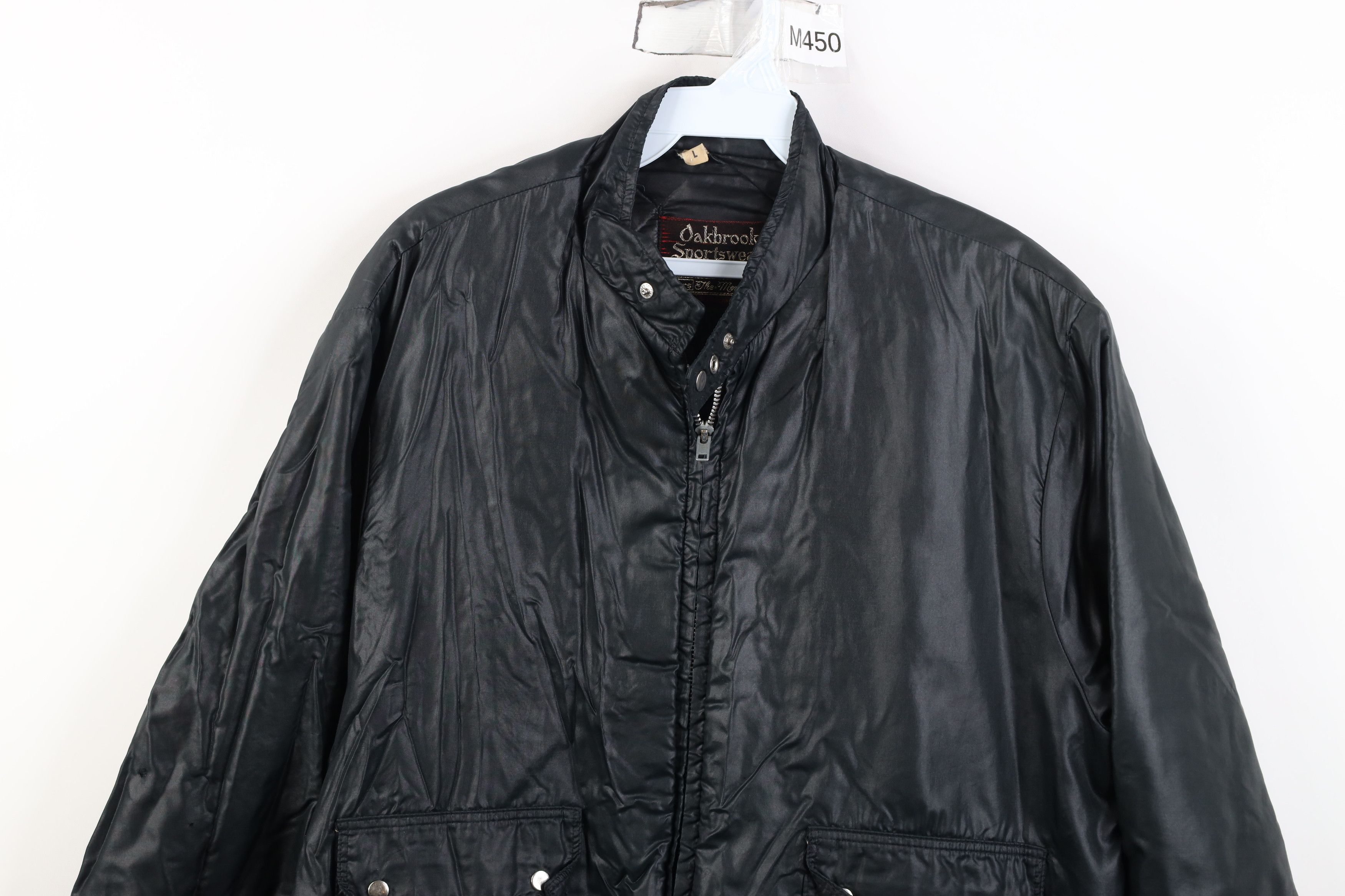 Vintage Vintage 70s Streetwear Micro Puffer Bomber Jacket Black USA Size US L / EU 52-54 / 3 - 2 Thumbnail