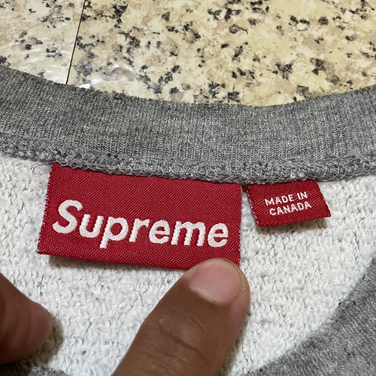 Supreme Vintage Supreme College Crewneck Sweatshirt Heather Grey Size US L / EU 52-54 / 3 - 12 Thumbnail
