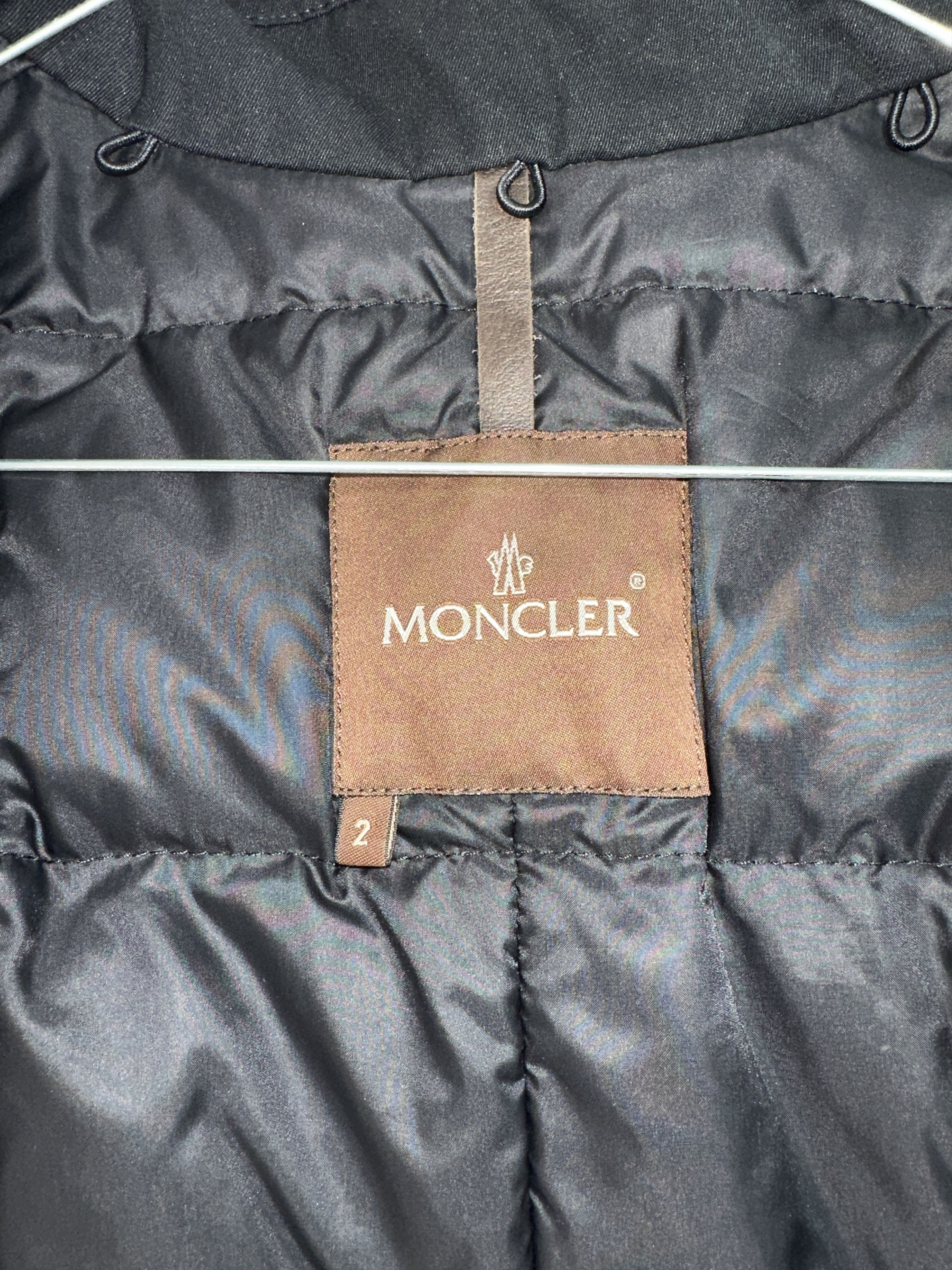Moncler MONCLER Size 2 Black Vintage Down Jacket LAMPO Zip 2000s Size XS / US 0-2 / IT 36-38 - 4 Thumbnail
