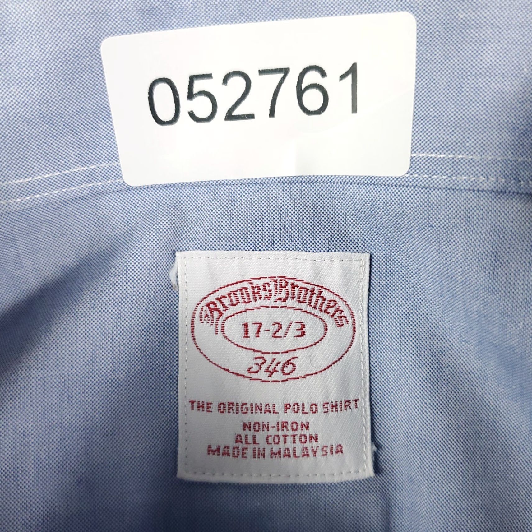 Brooks Brothers Brooks Brothers Shirt Mens 17 Blue Dress Button Up Long Sleeve Dress Shirt Regular Size 17 Blue Brooks Brothers Mens Shirt Size 46R - 6 Thumbnail