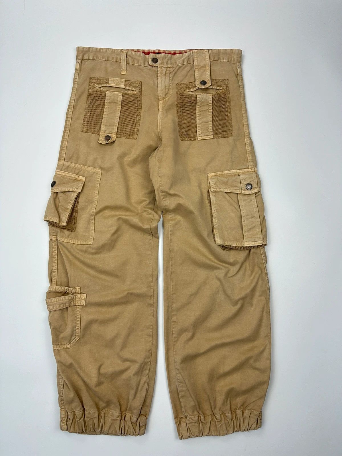 Dolce & Gabbana Dolce & Gabbana SS03 Cargo Mesh Beige Baggy Pants Size US 38 / EU 54 - 1 Thumbnail